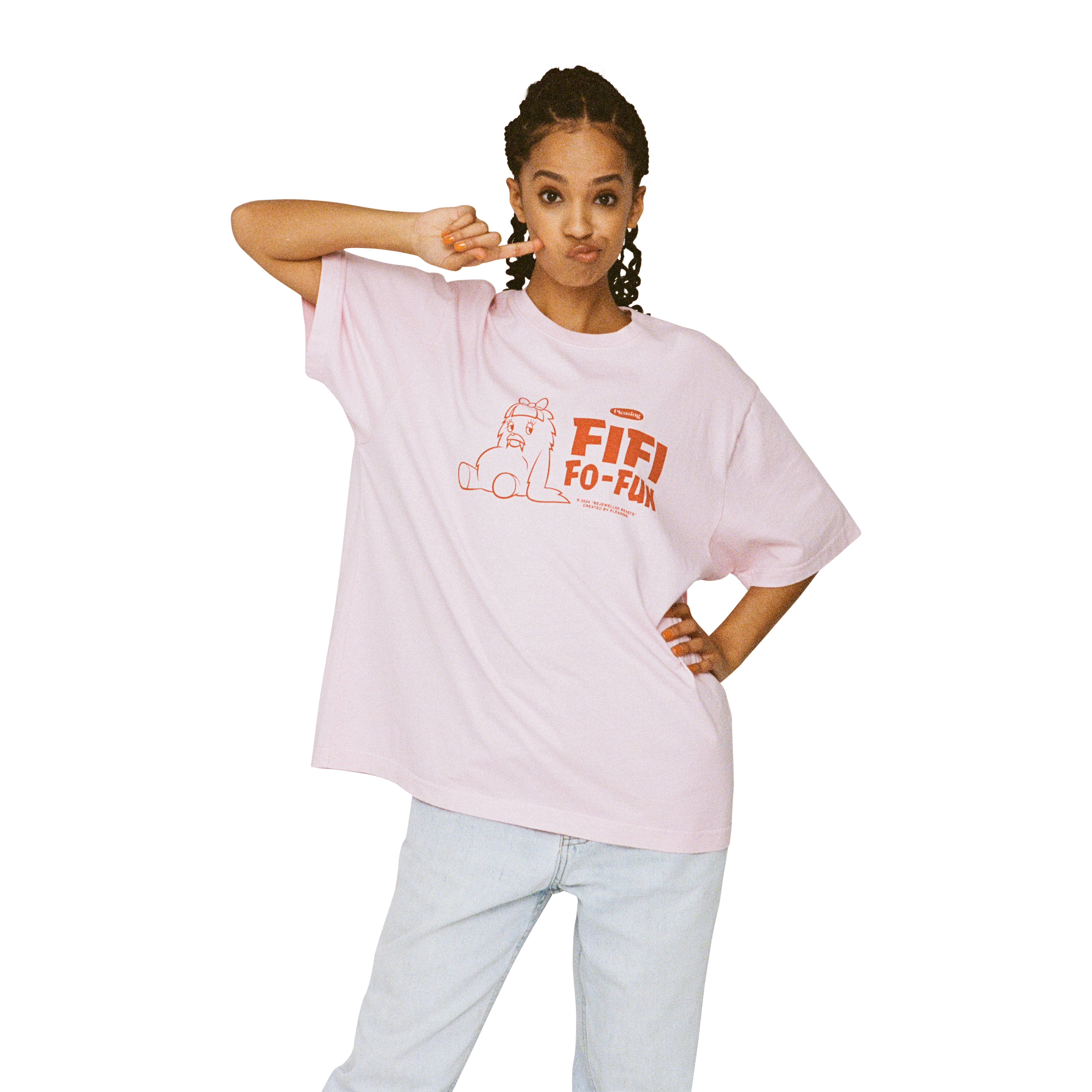 Fifi Fo Fun Bejeweled Beasts Tee | Pink - Image 3