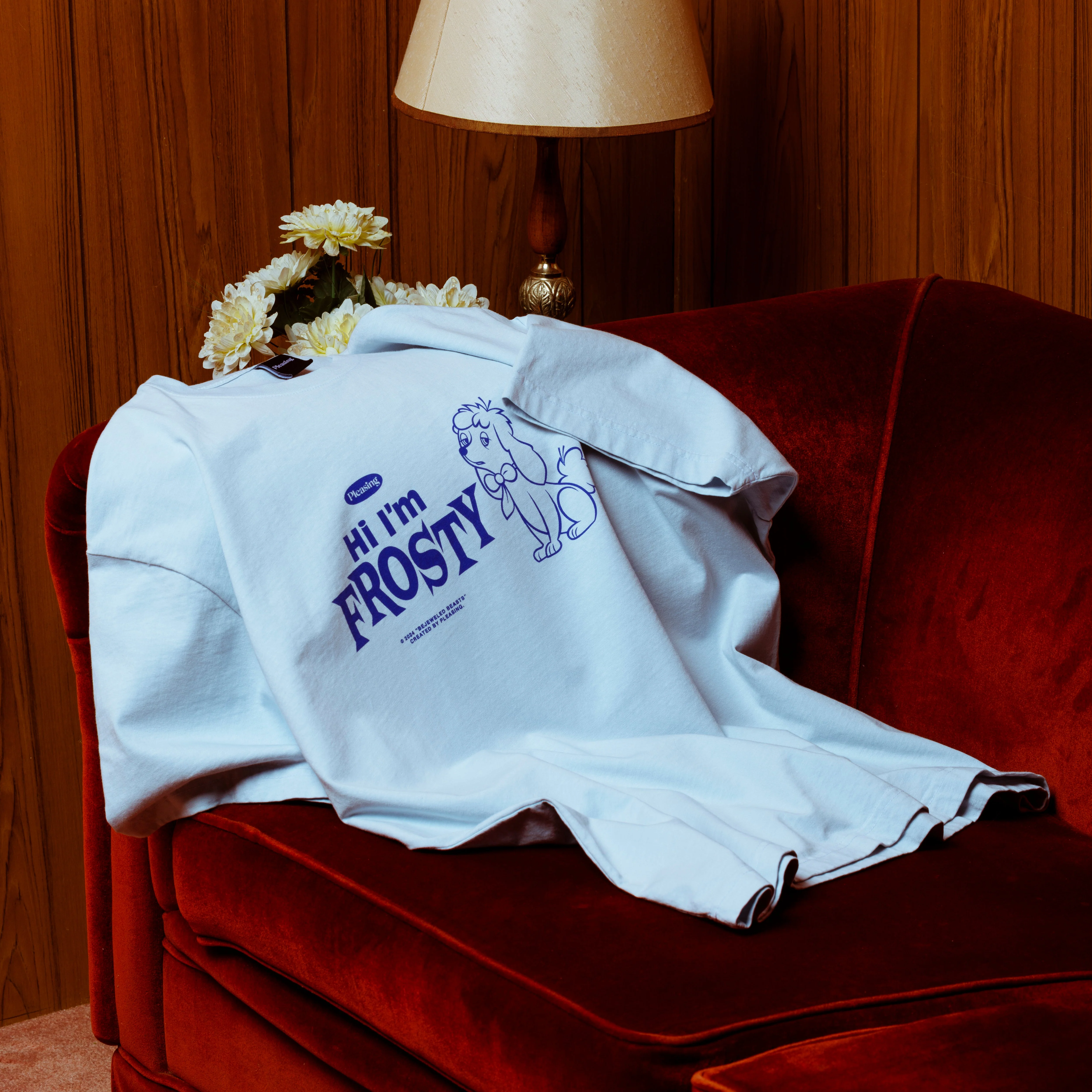 Hi I'm Frosty Bejeweled Beasts Tee | Light Blue - Image 6