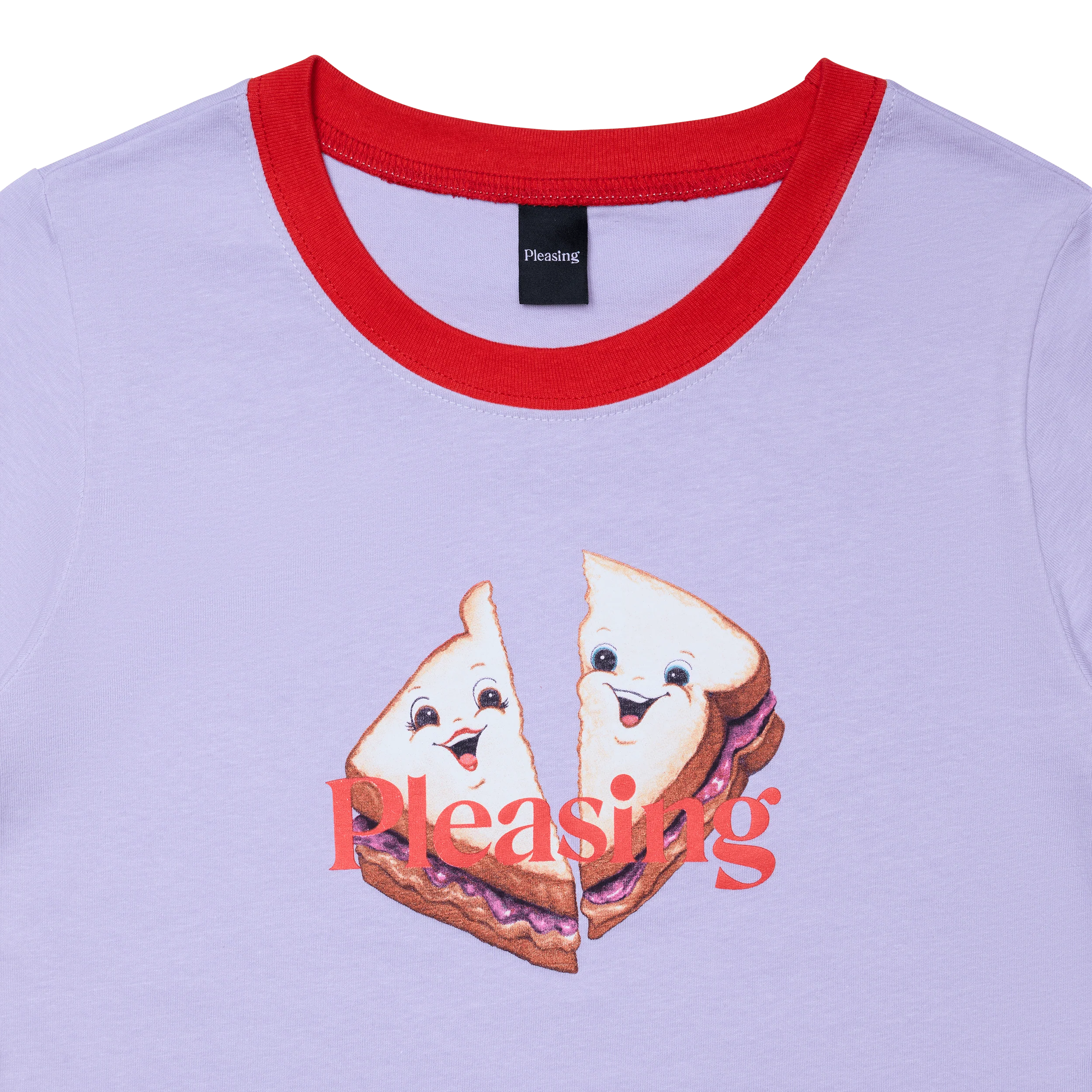 I Chews You Ringer Tee | Lilac - Image 2