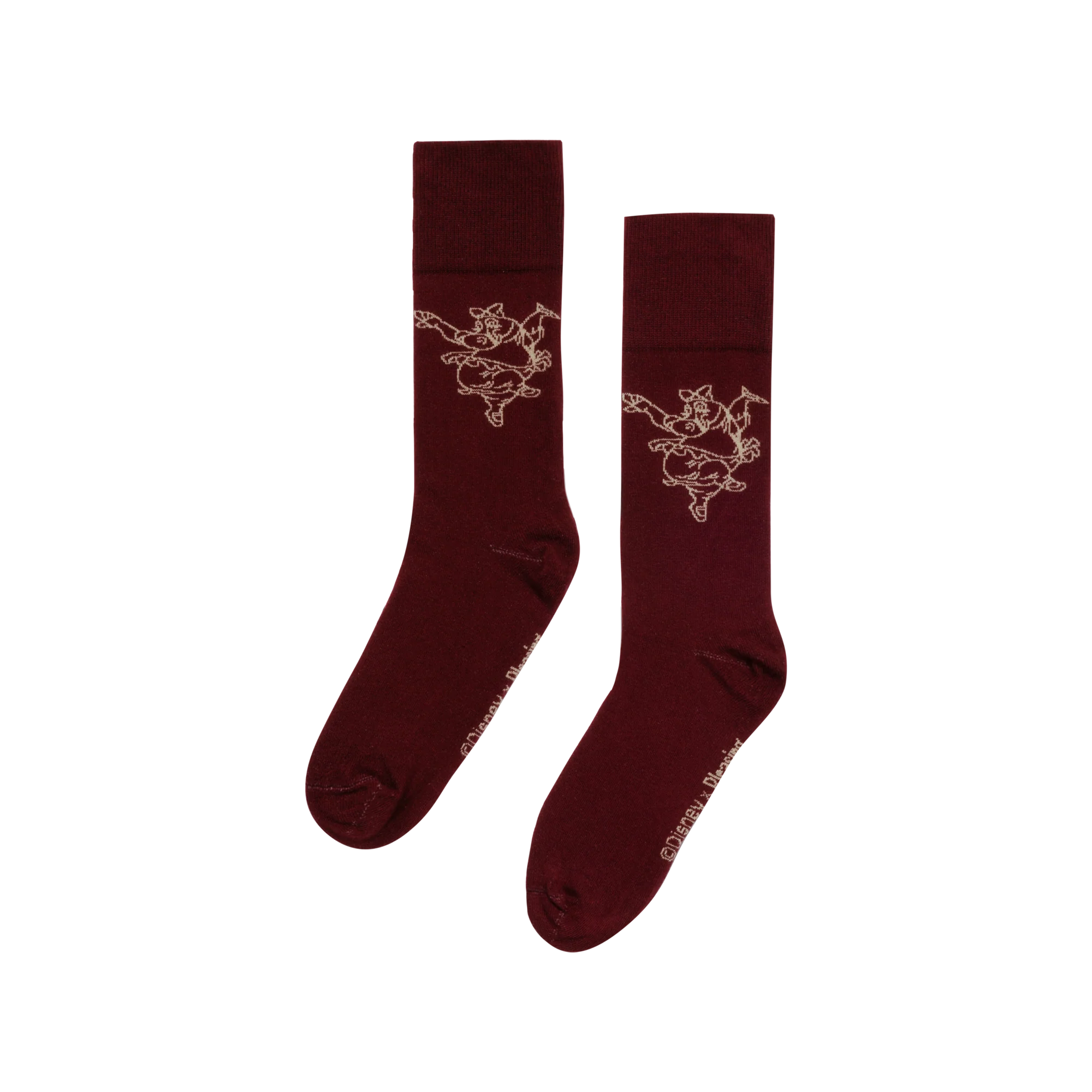 La Danza Delle Ore Sock | Burgundy