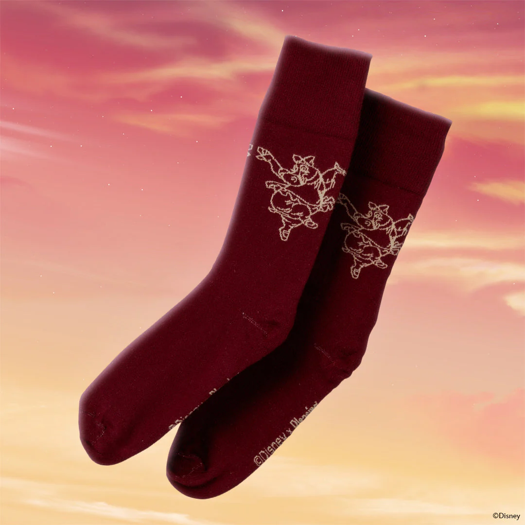 La Danza Delle Ore Sock | Burgundy - Image 2