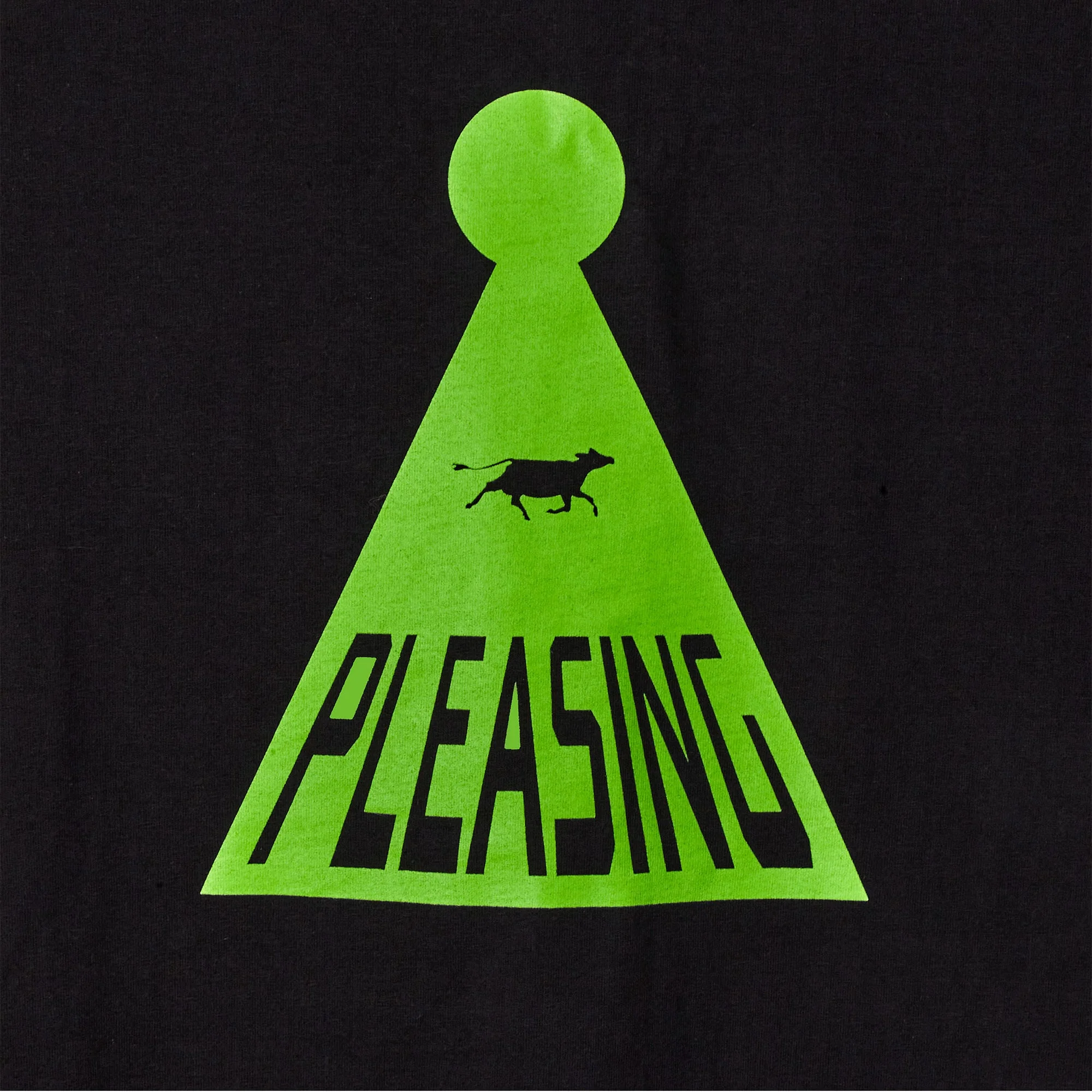 The Abducted Cow Tee | Black & Neon Green - Image 3