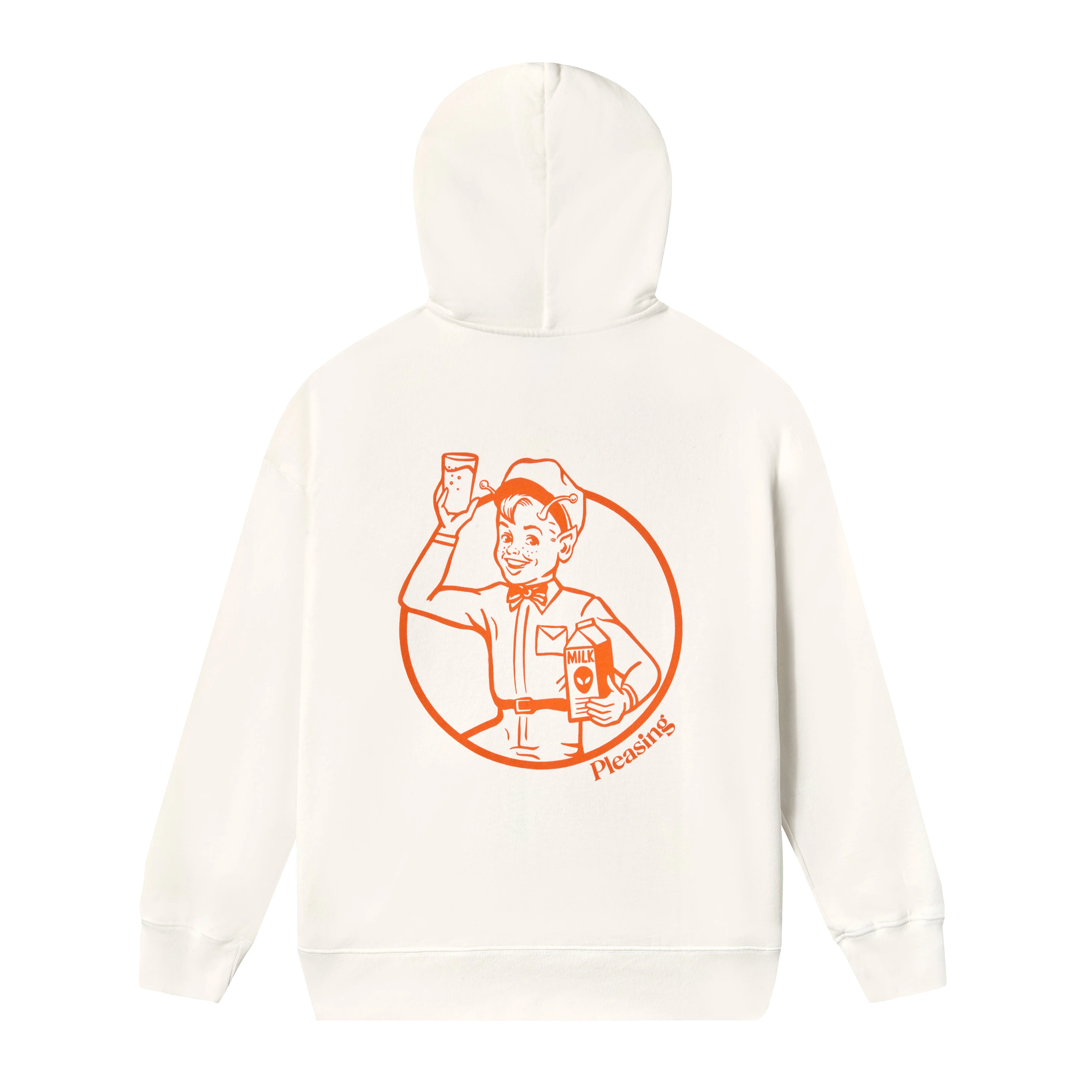 The AstroMilk Man Zip-Up Hoodie | White - Image 2