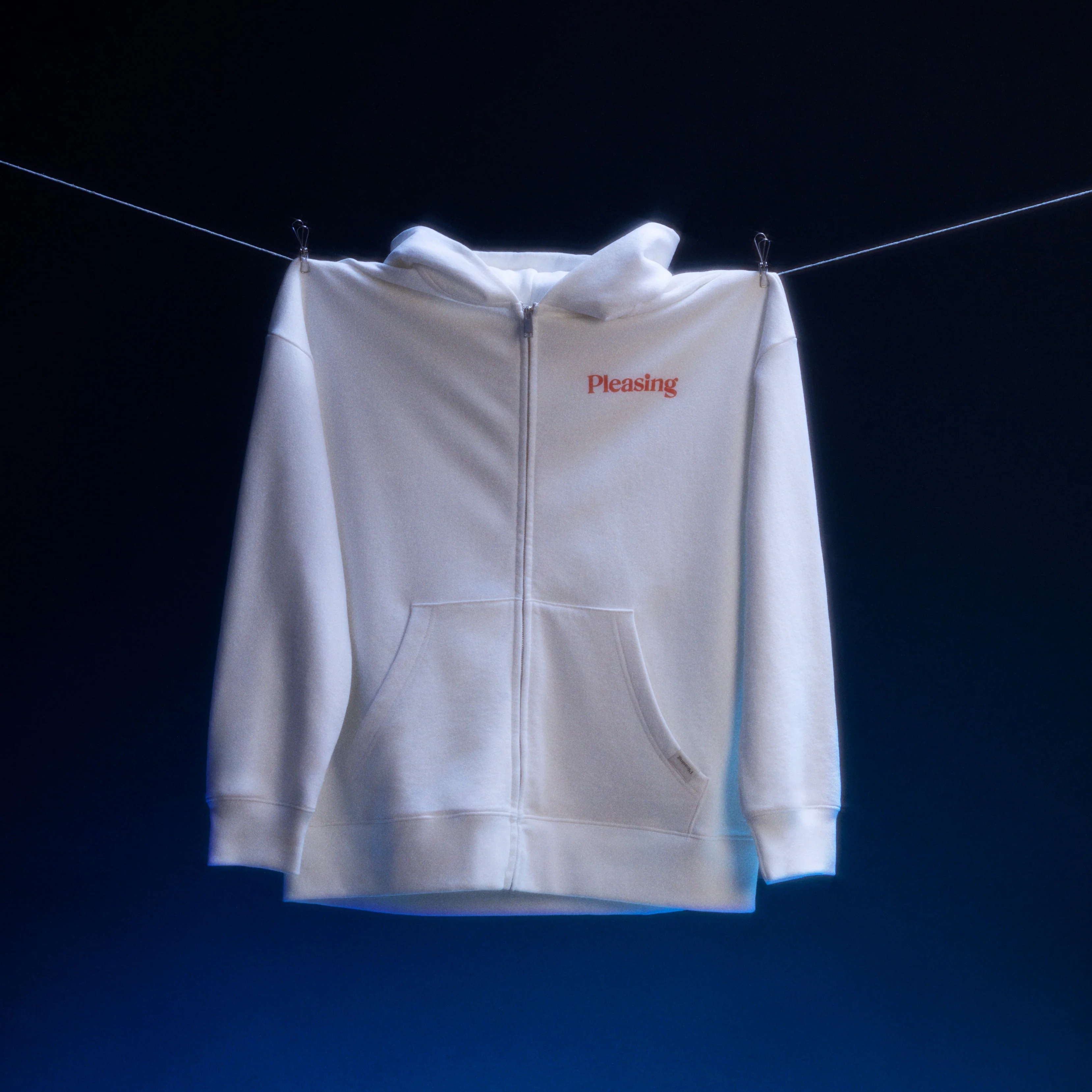 The AstroMilk Man Zip-Up Hoodie | White - Image 3
