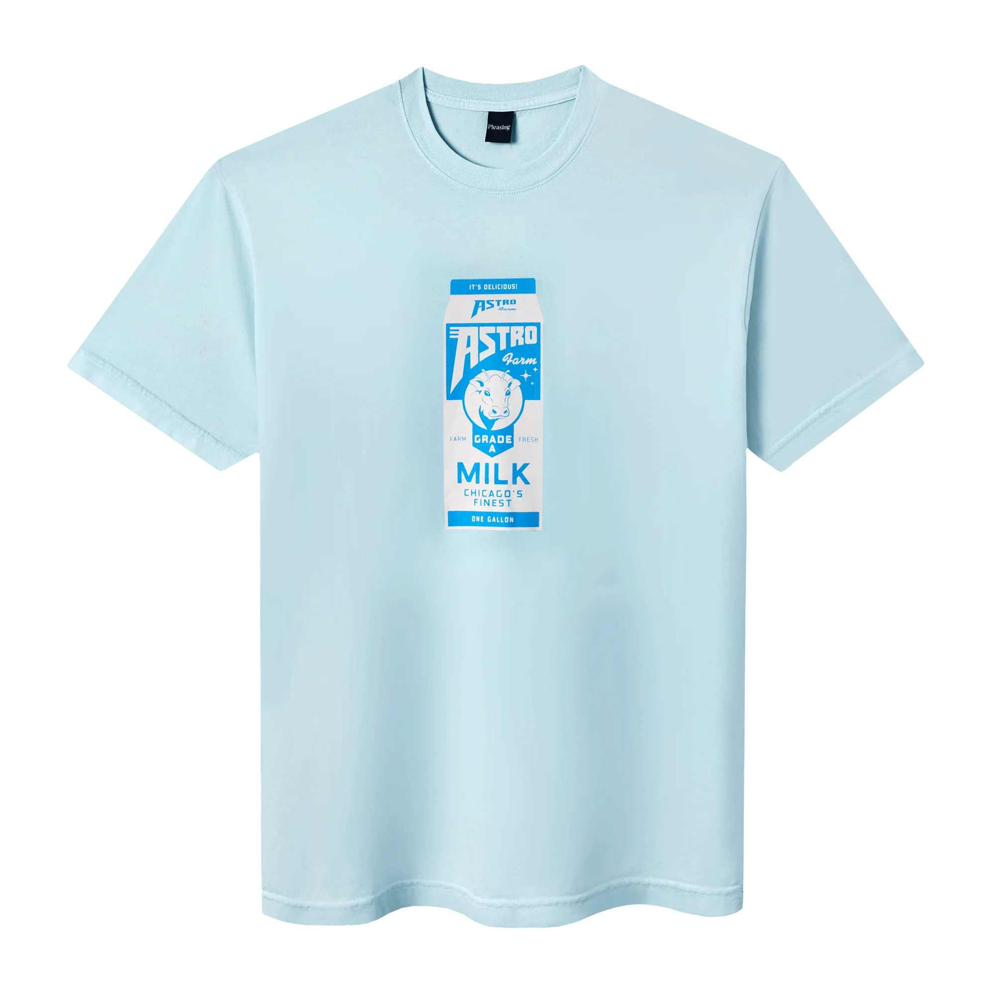 The Carton of Cow Tee | Baby Blue