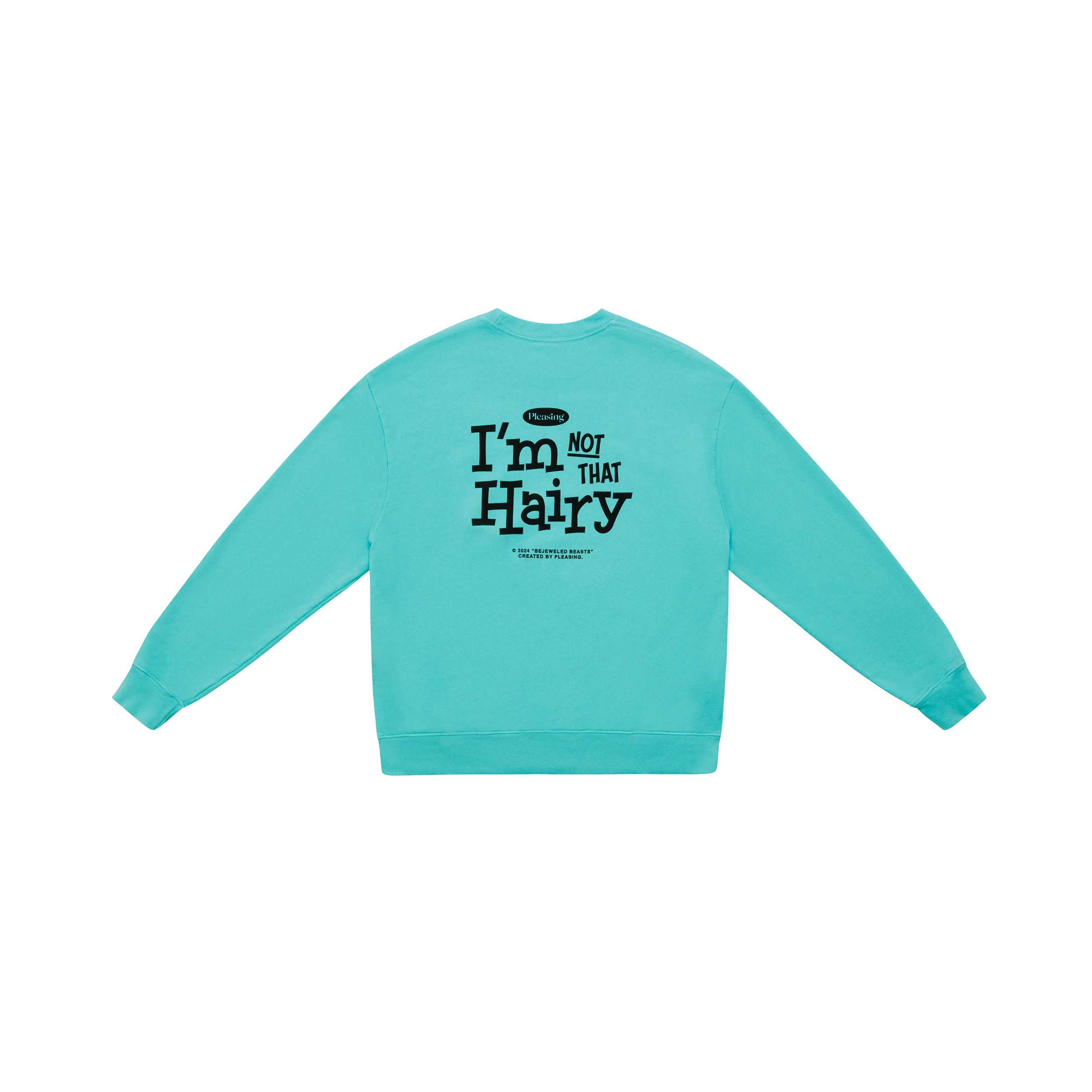 The I'm Not That Hairy Bejeweled Beasts Crewneck | Light Green - Image 2