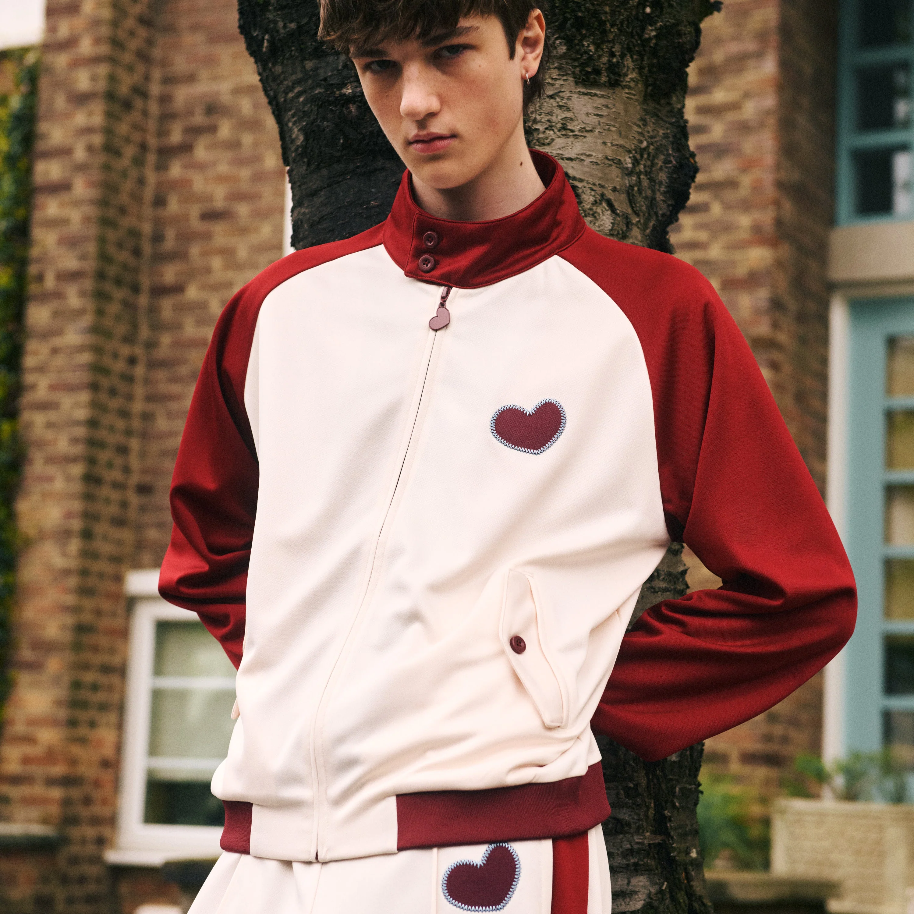 The Pleasing Loves You Tracksuit Jacket | Cream - Image 4