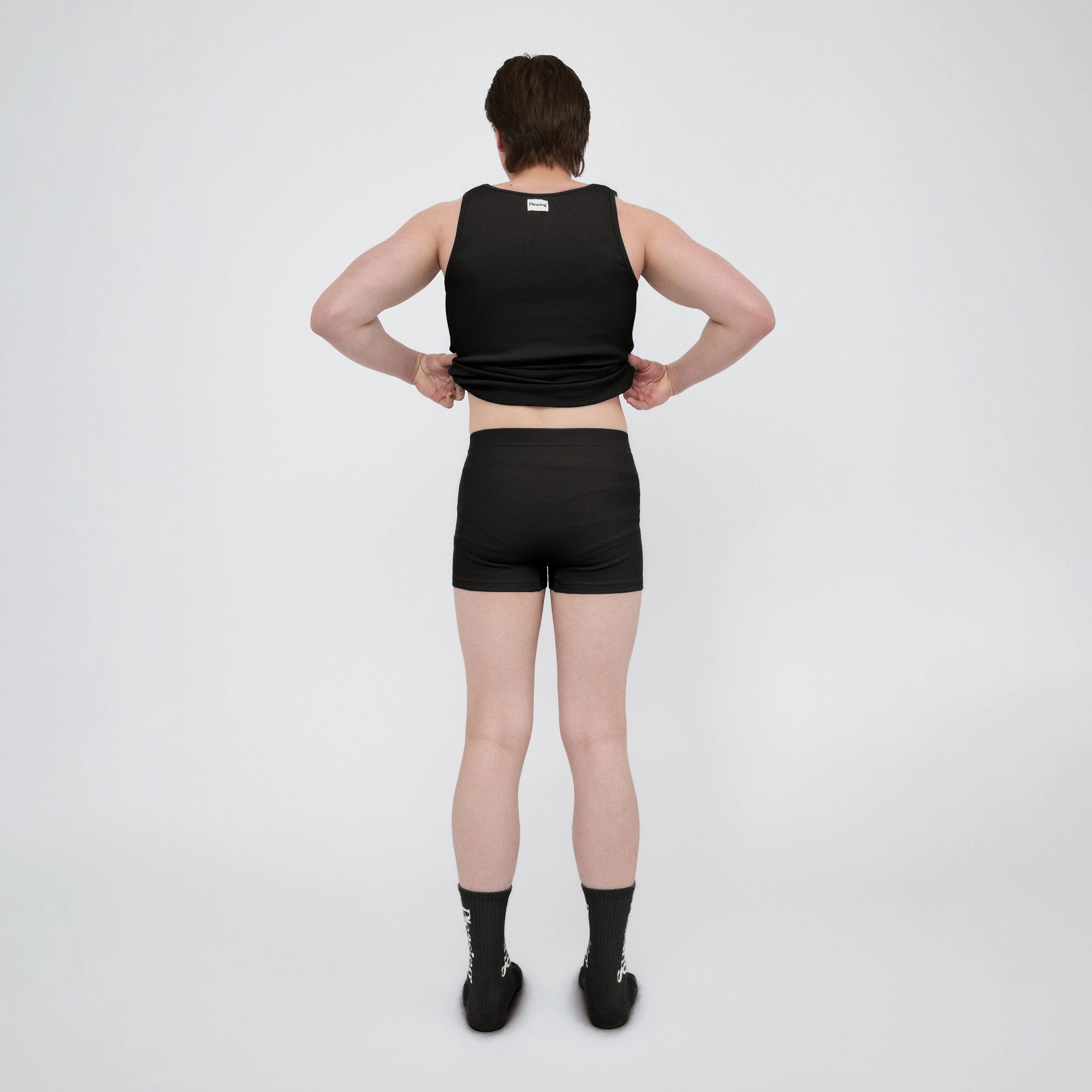 The Pleasing Ribbed Boxer Brief | Black - Image 10