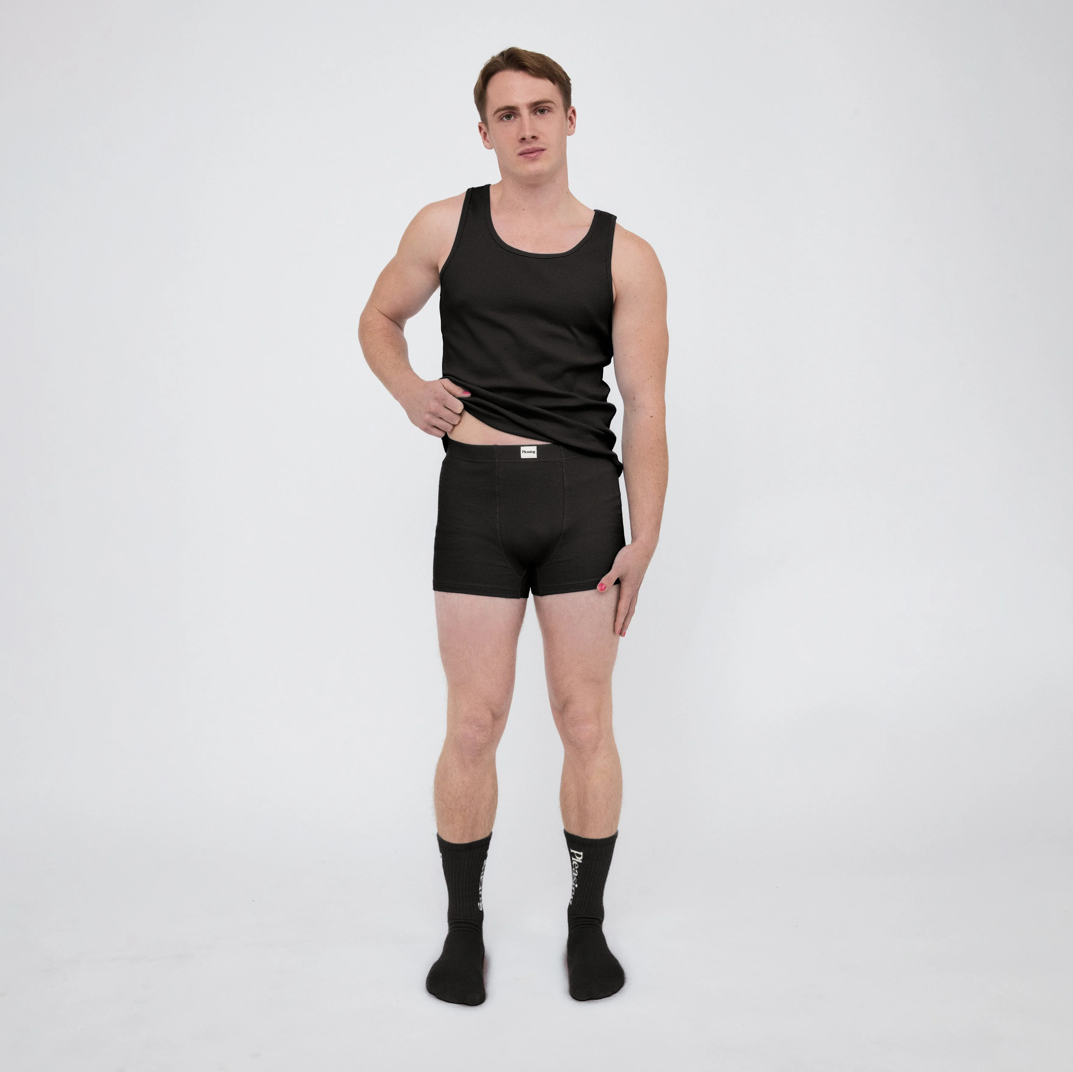The Pleasing Ribbed Boxer Brief | Black - Image 27