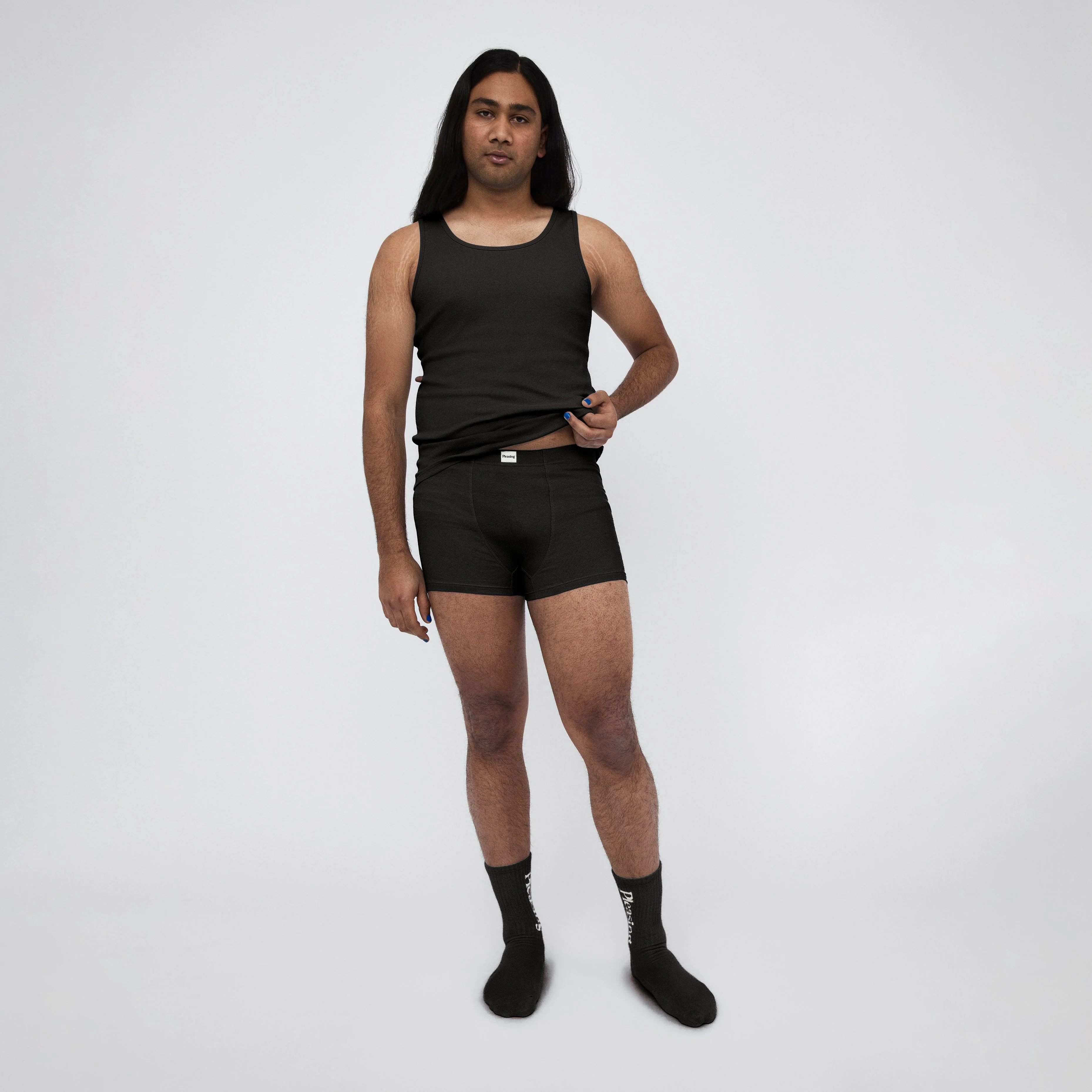 The Pleasing Ribbed Boxer Brief | Black - Image 28