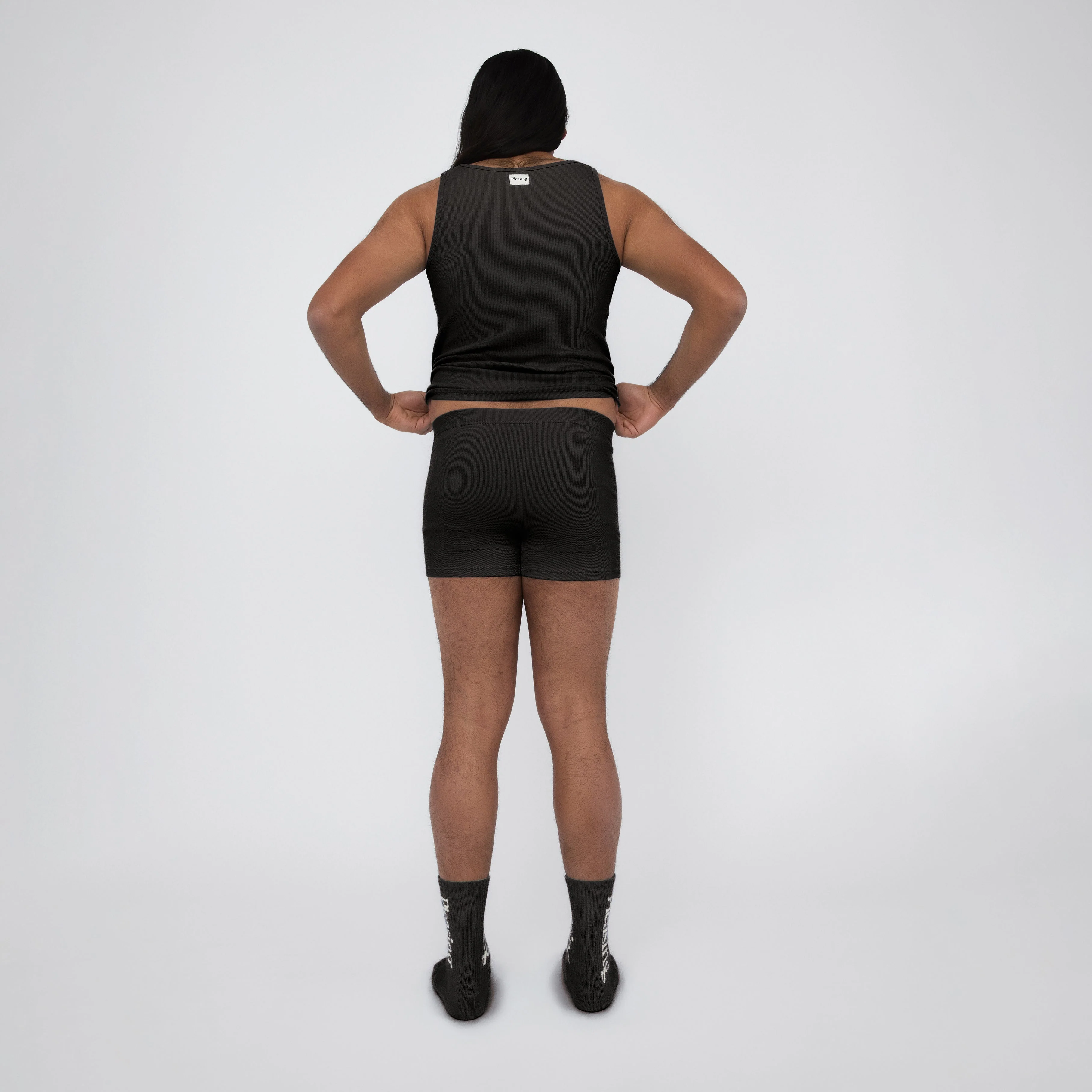 The Pleasing Ribbed Boxer Brief | Black - Image 29
