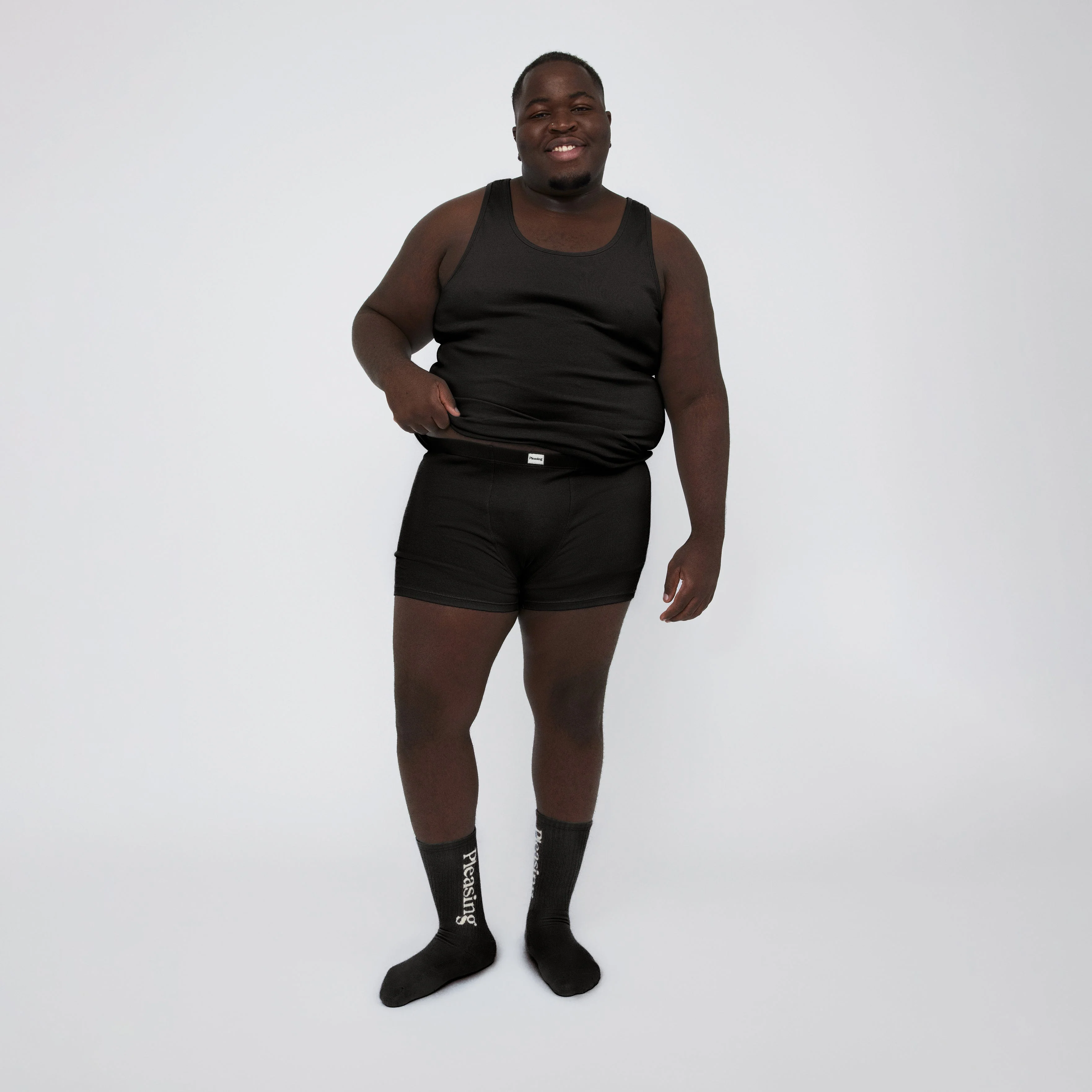 The Pleasing Ribbed Boxer Brief | Black - Image 31
