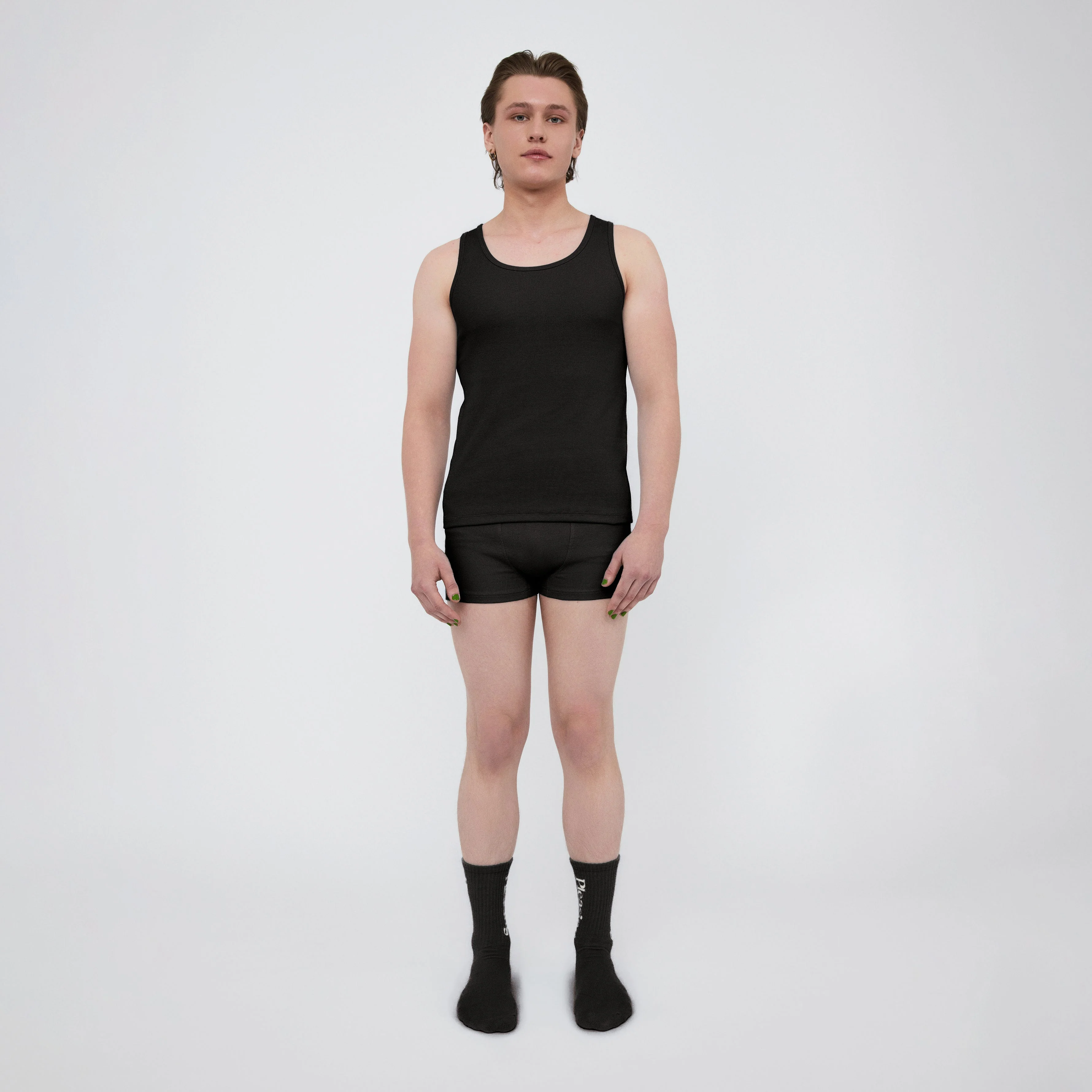 The Pleasing Ribbed Boxer Brief | Black - Image 7
