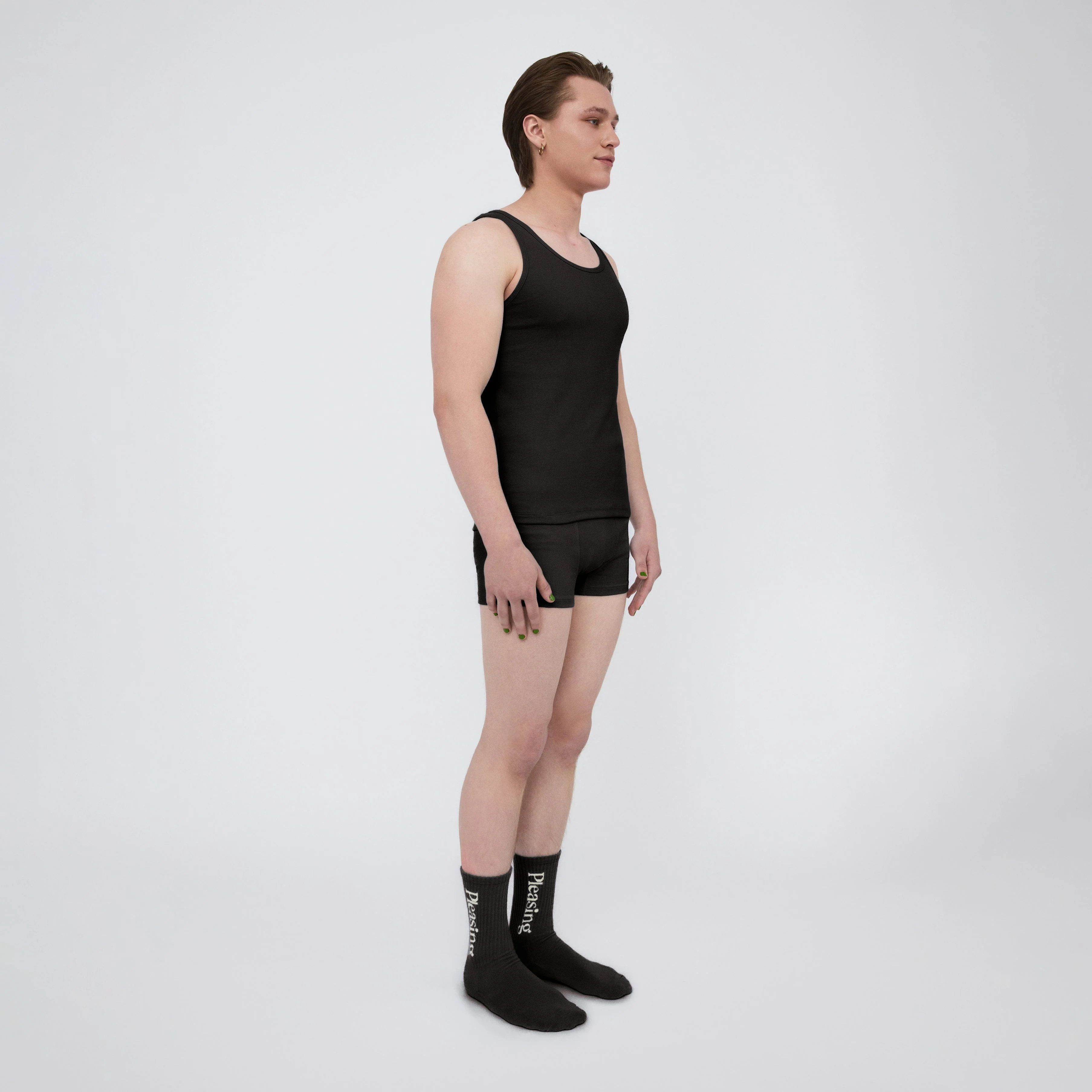 The Pleasing Ribbed Boxer Brief | Black - Image 8