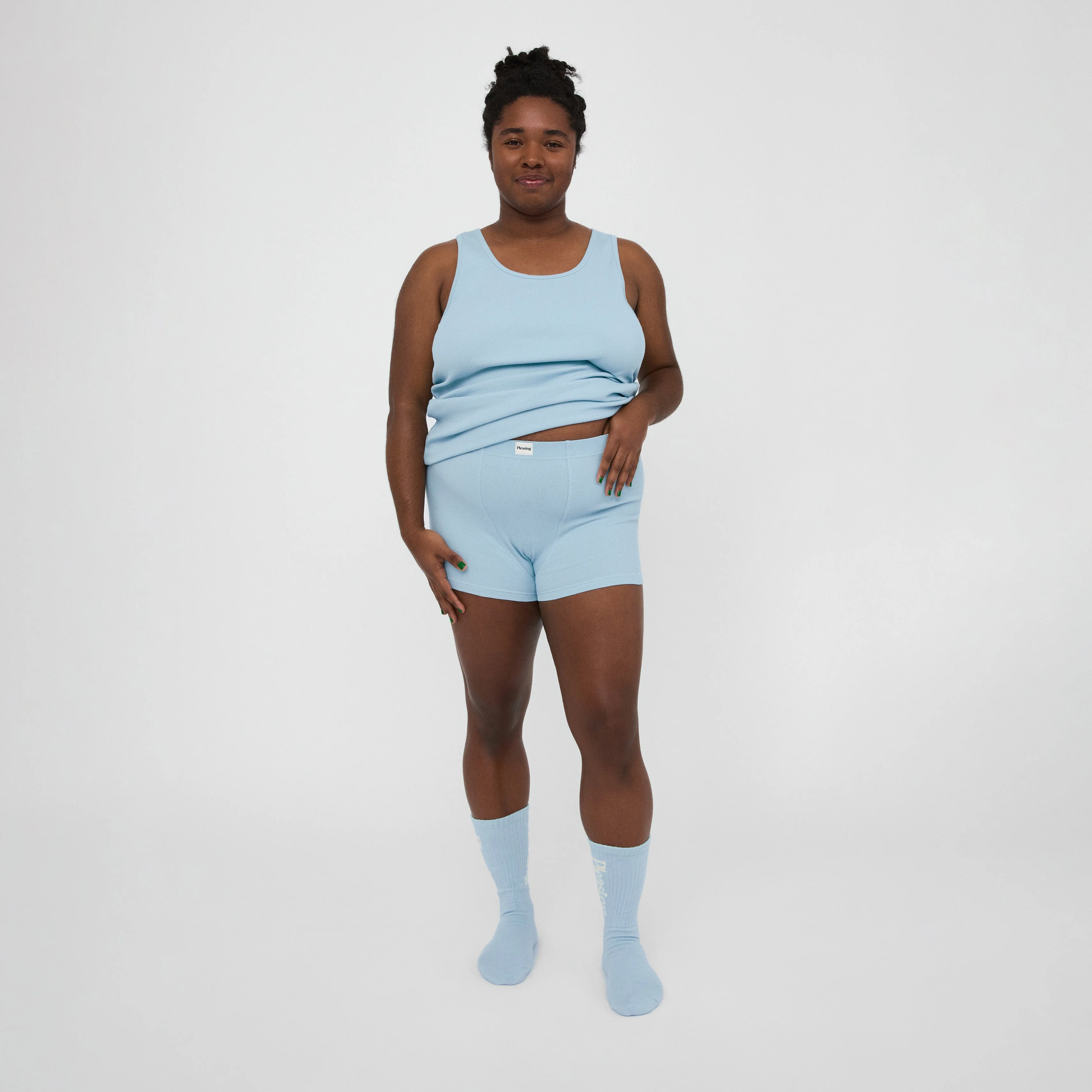 The Pleasing Ribbed Boxer Brief | Blue - Image 24