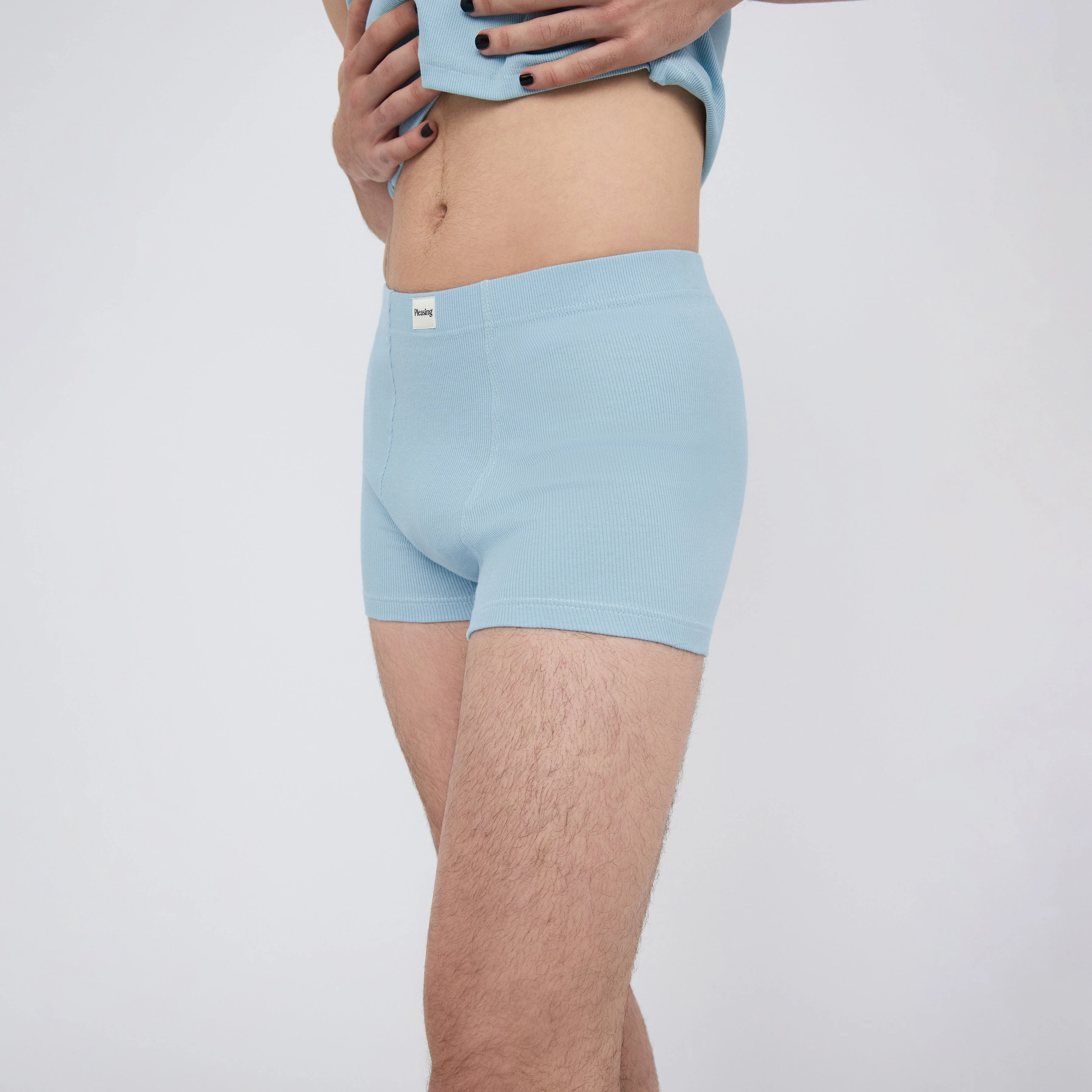 The Pleasing Ribbed Boxer Brief | Blue - Image 26