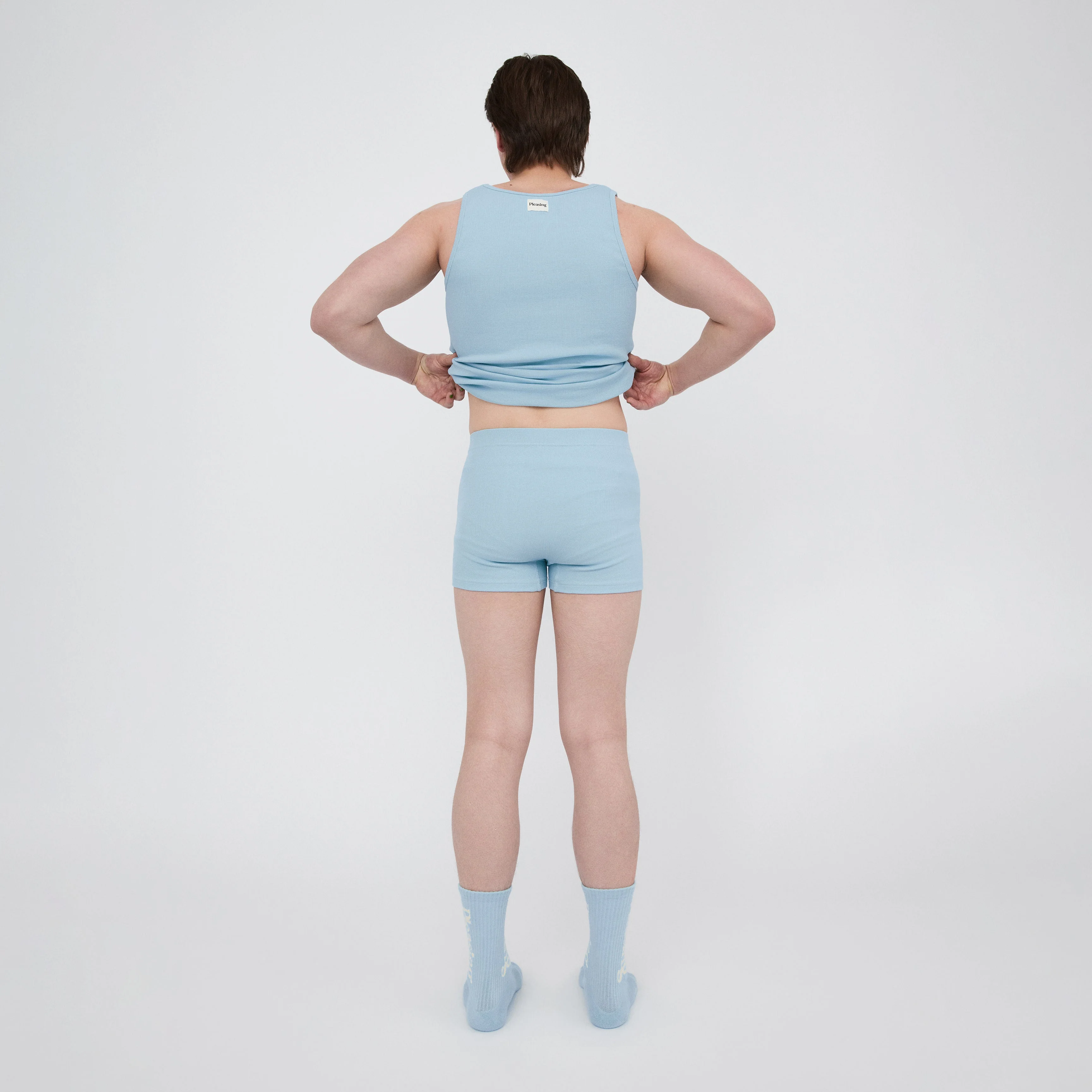 The Pleasing Ribbed Boxer Brief | Blue - Image 27