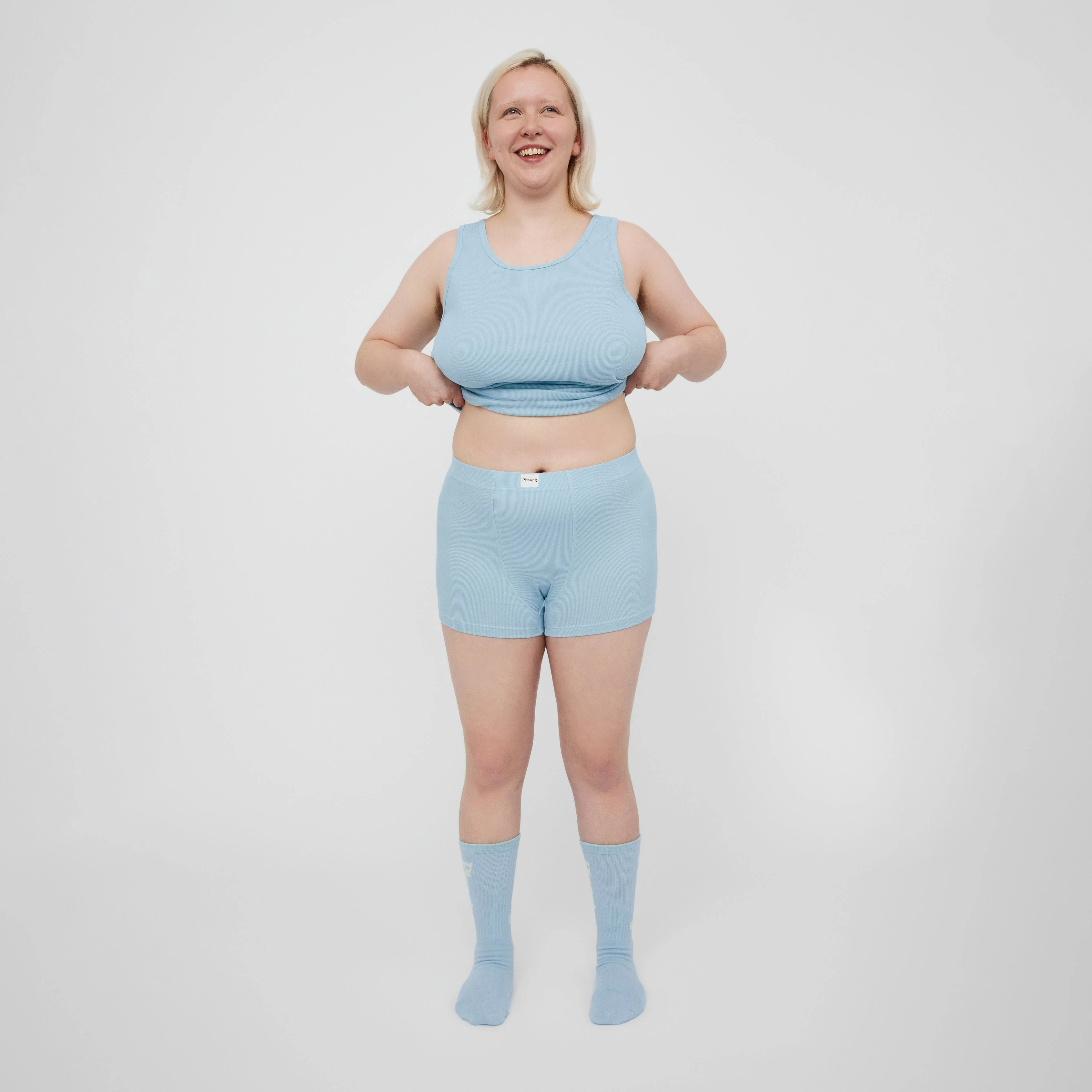 The Pleasing Ribbed Boxer Brief | Blue - Image 29