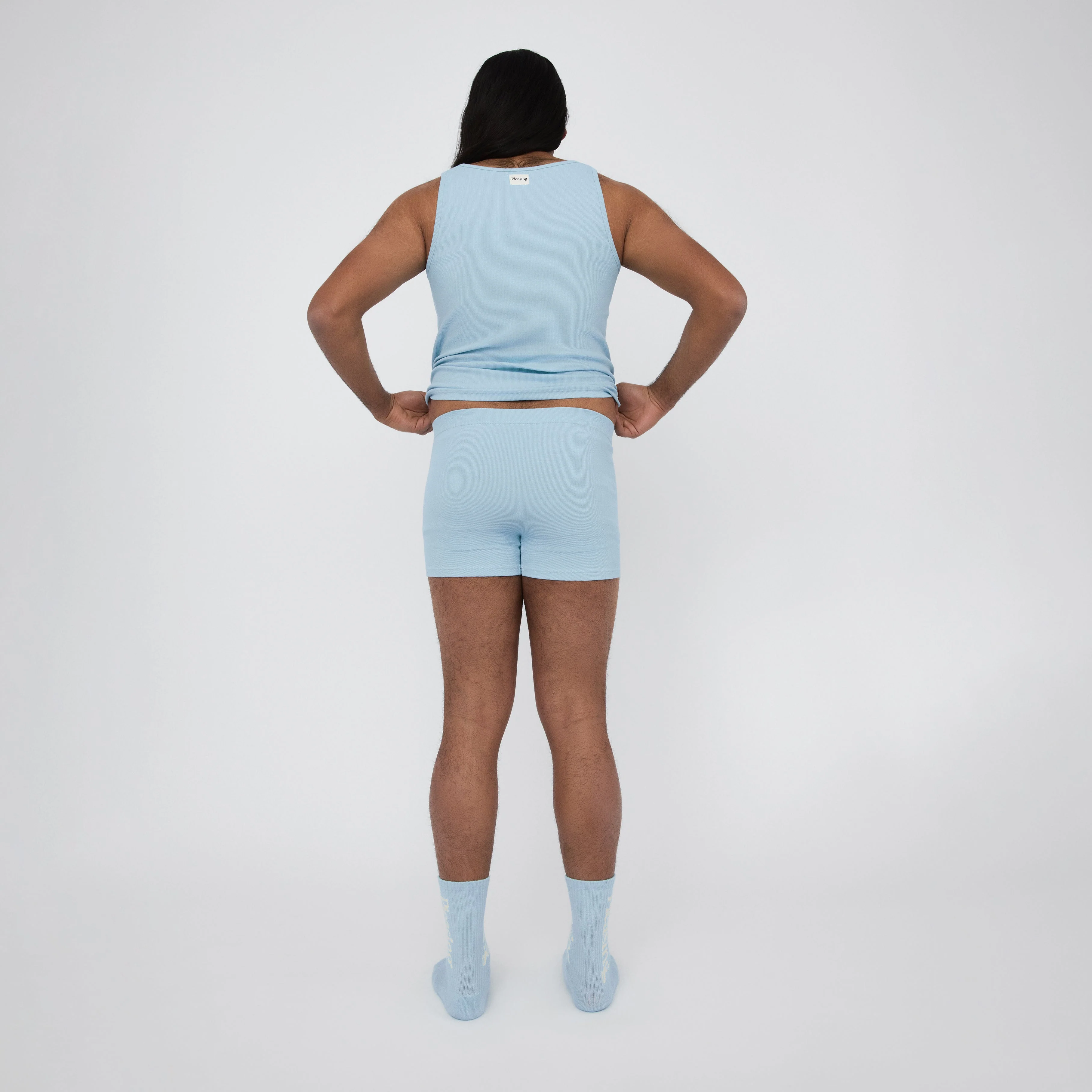 The Pleasing Ribbed Boxer Brief | Blue - Image 30