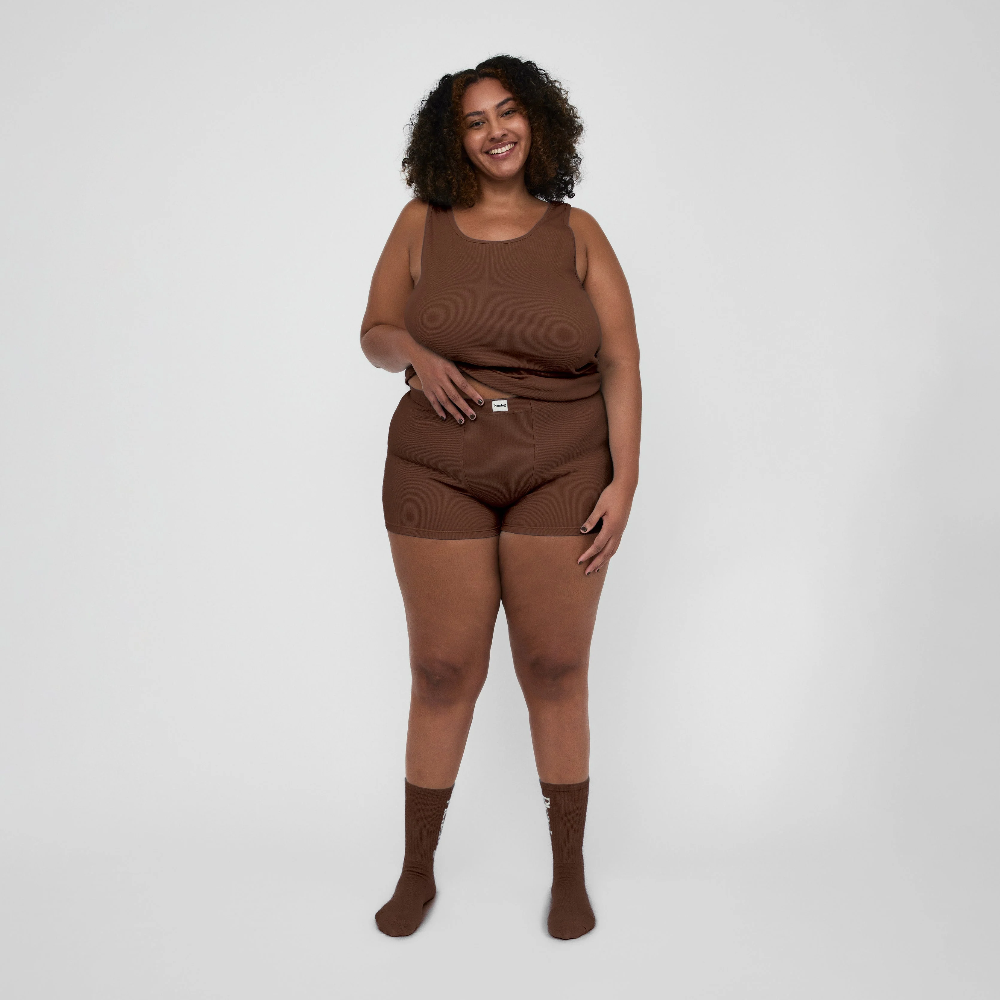 The Pleasing Ribbed Boxer Brief | Brown - Image 3