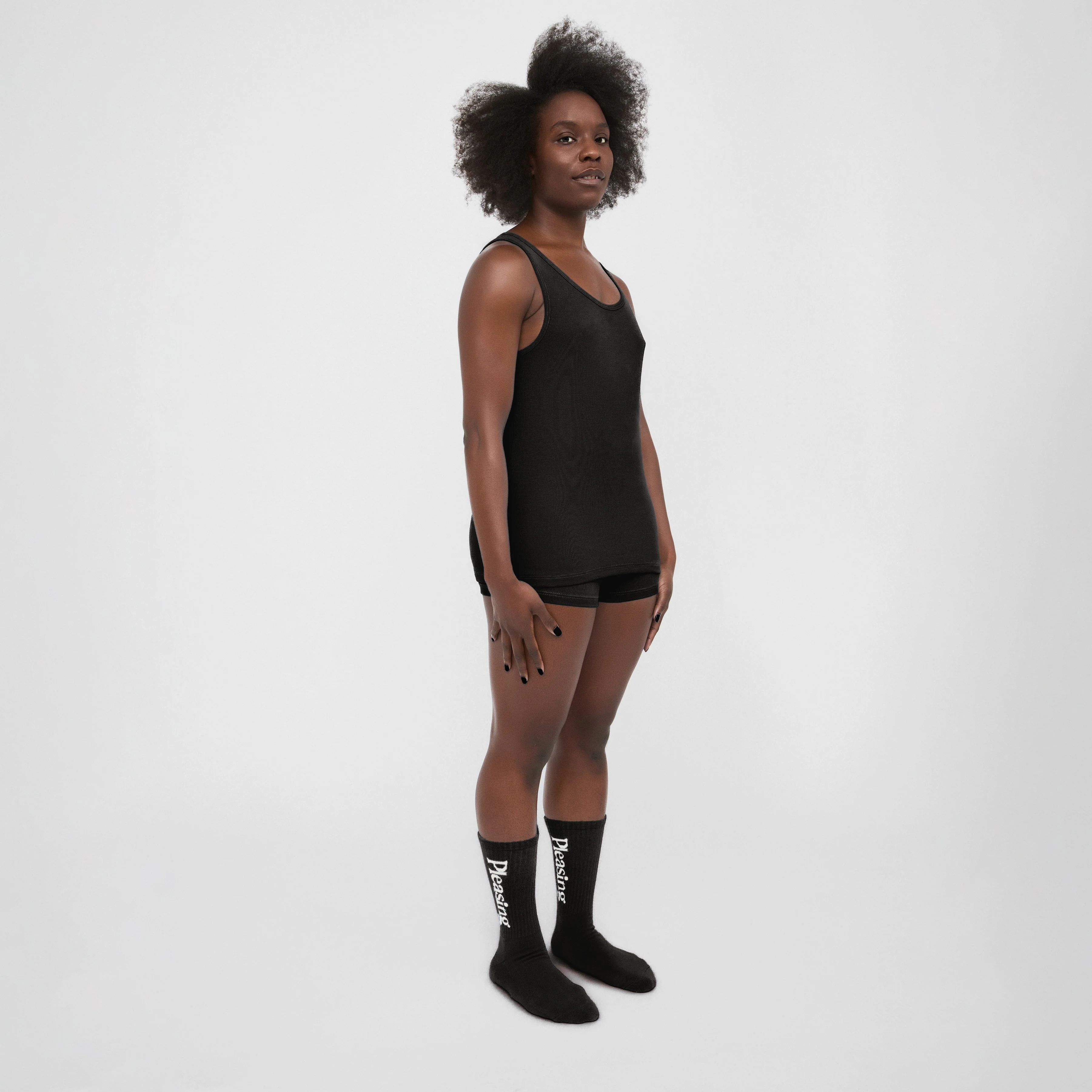 The Pleasing Ribbed Tank | Black - Image 10