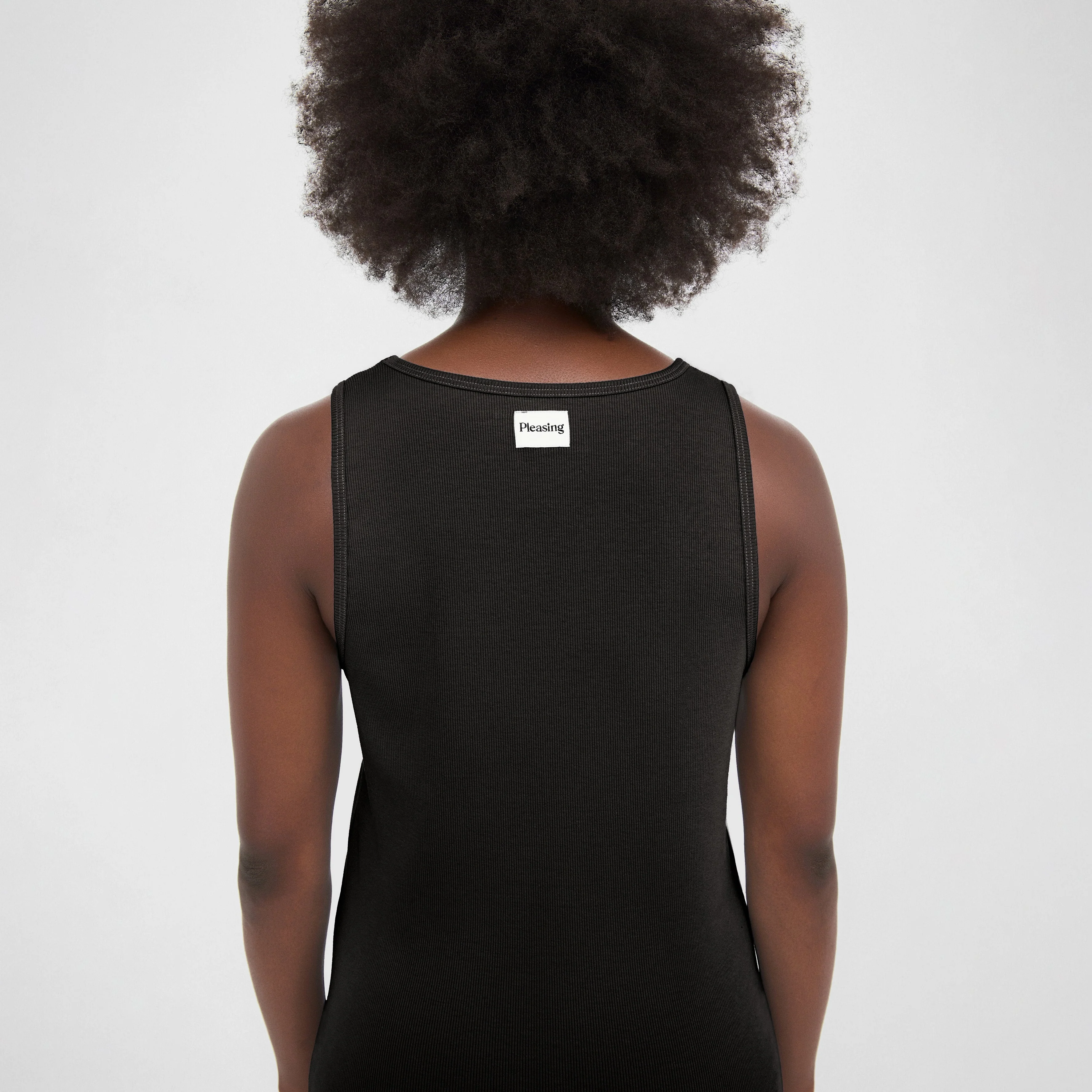 The Pleasing Ribbed Tank | Black - Image 12