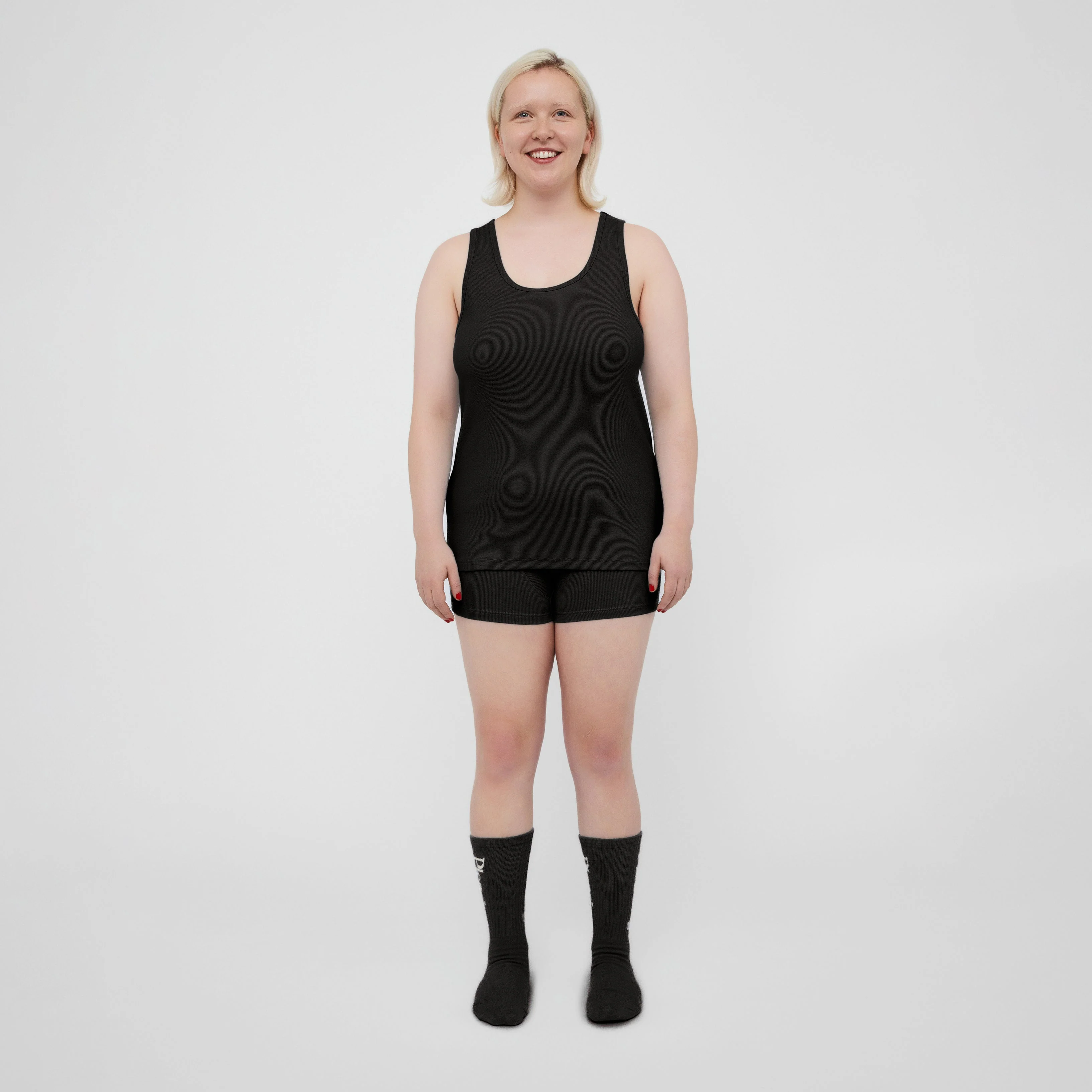 The Pleasing Ribbed Tank | Black - Image 13