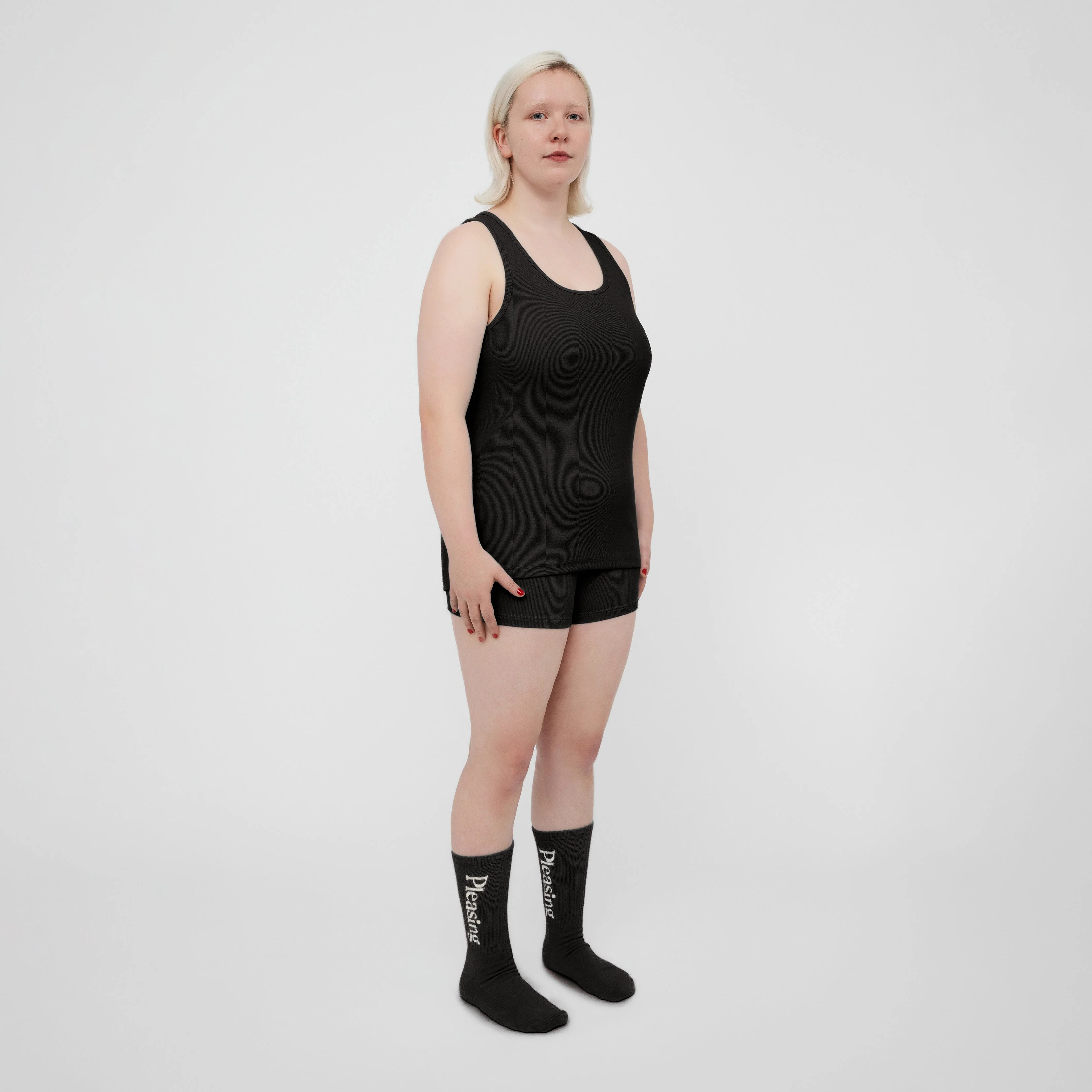 The Pleasing Ribbed Tank | Black - Image 14