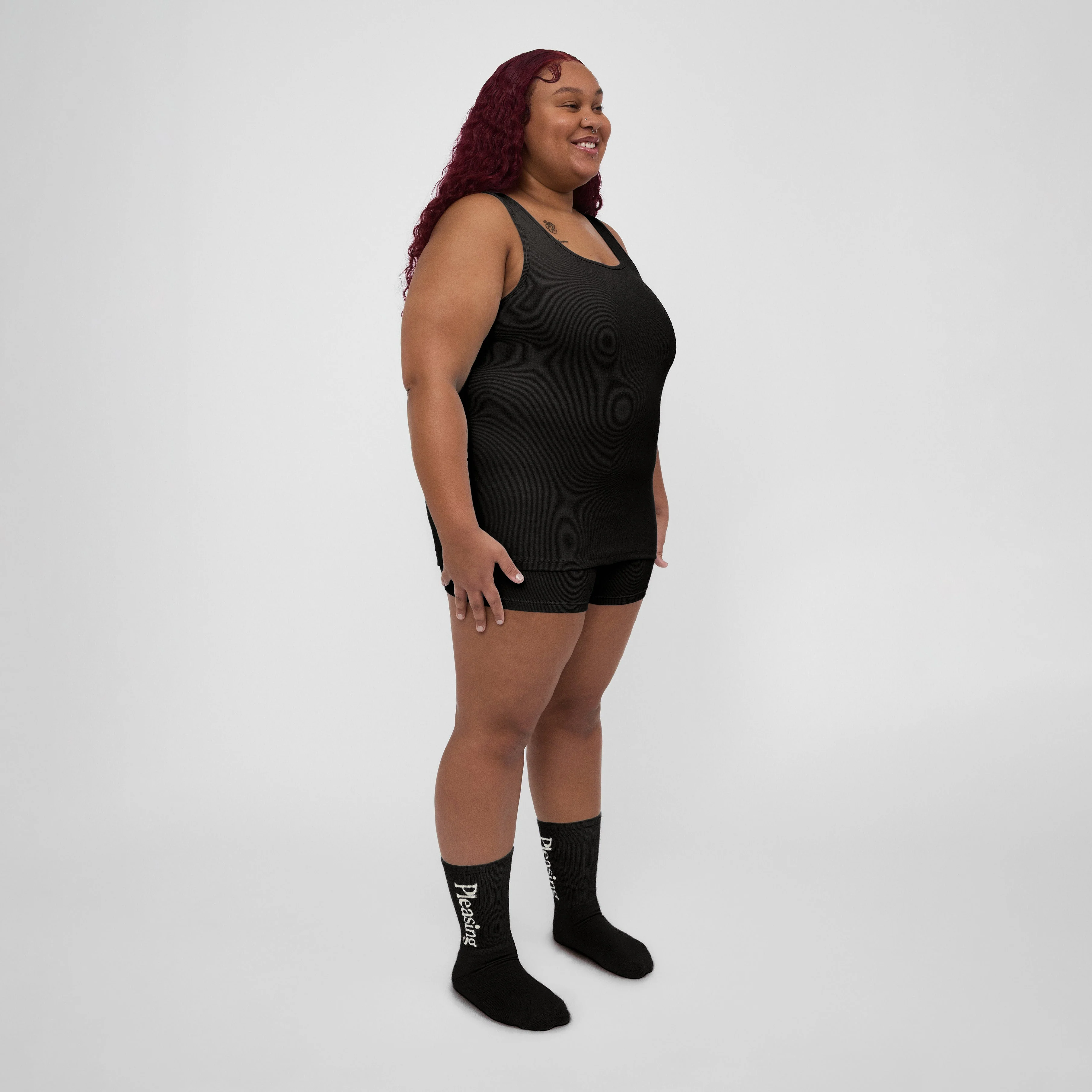 The Pleasing Ribbed Tank | Black - Image 17