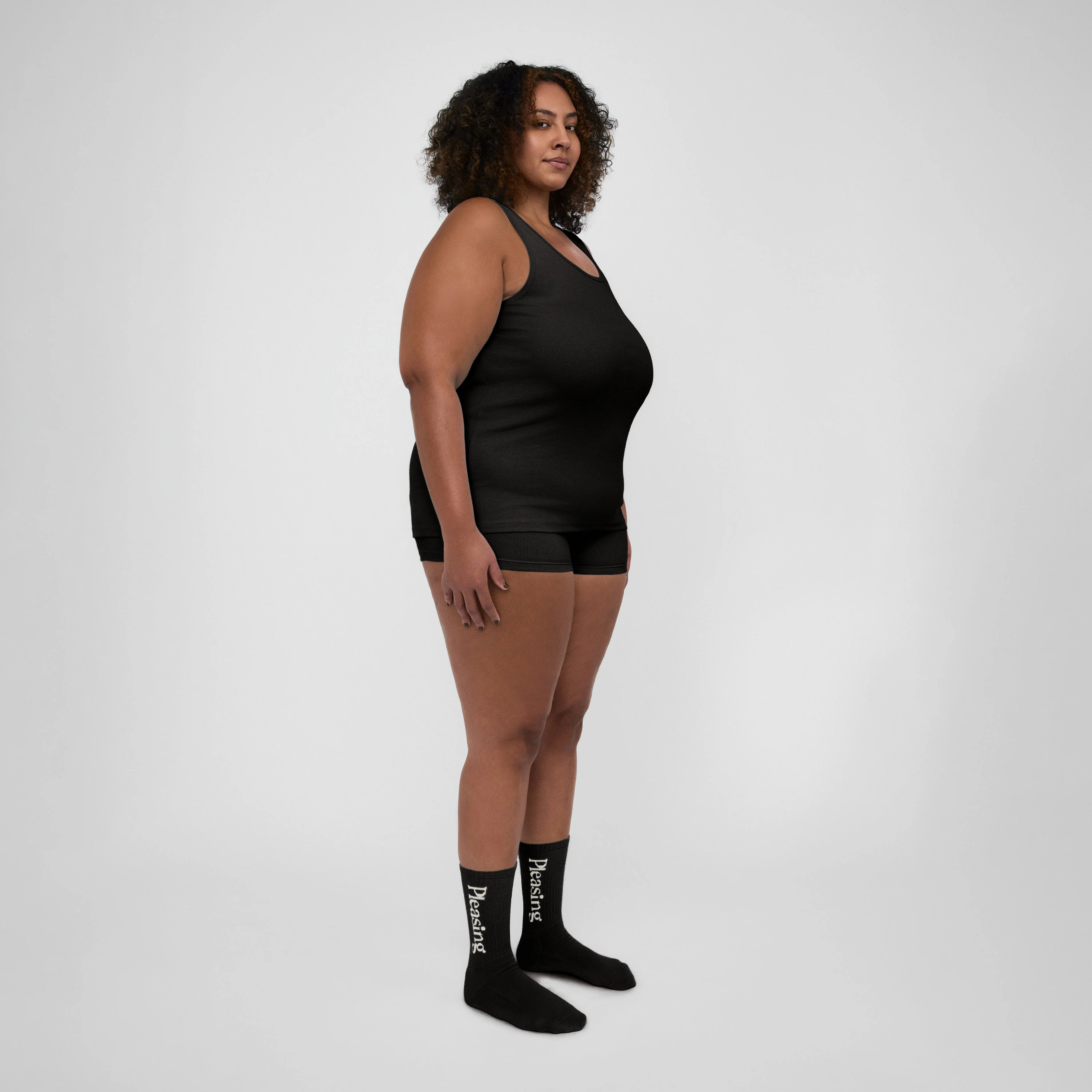 The Pleasing Ribbed Tank | Black - Image 20