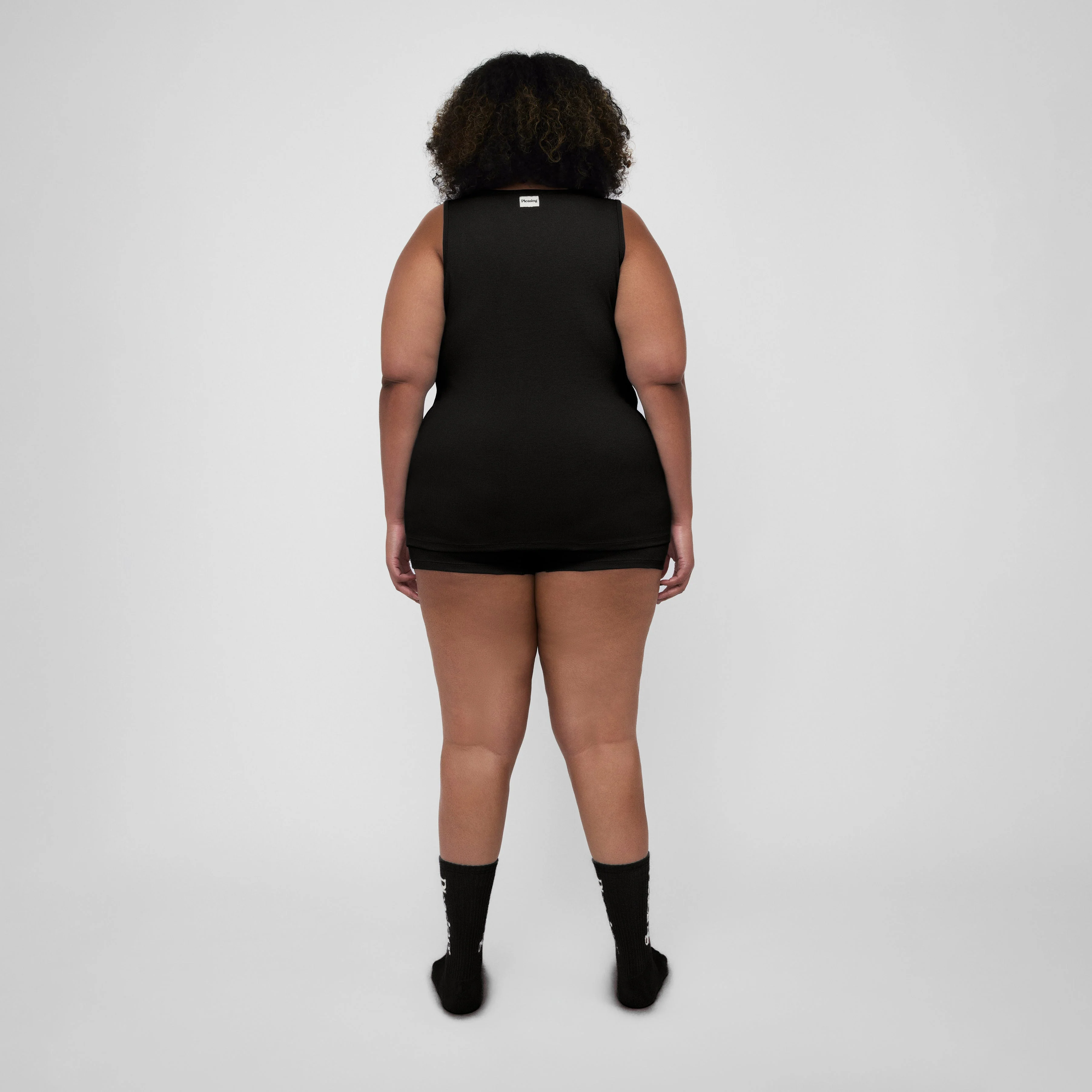 The Pleasing Ribbed Tank | Black - Image 21