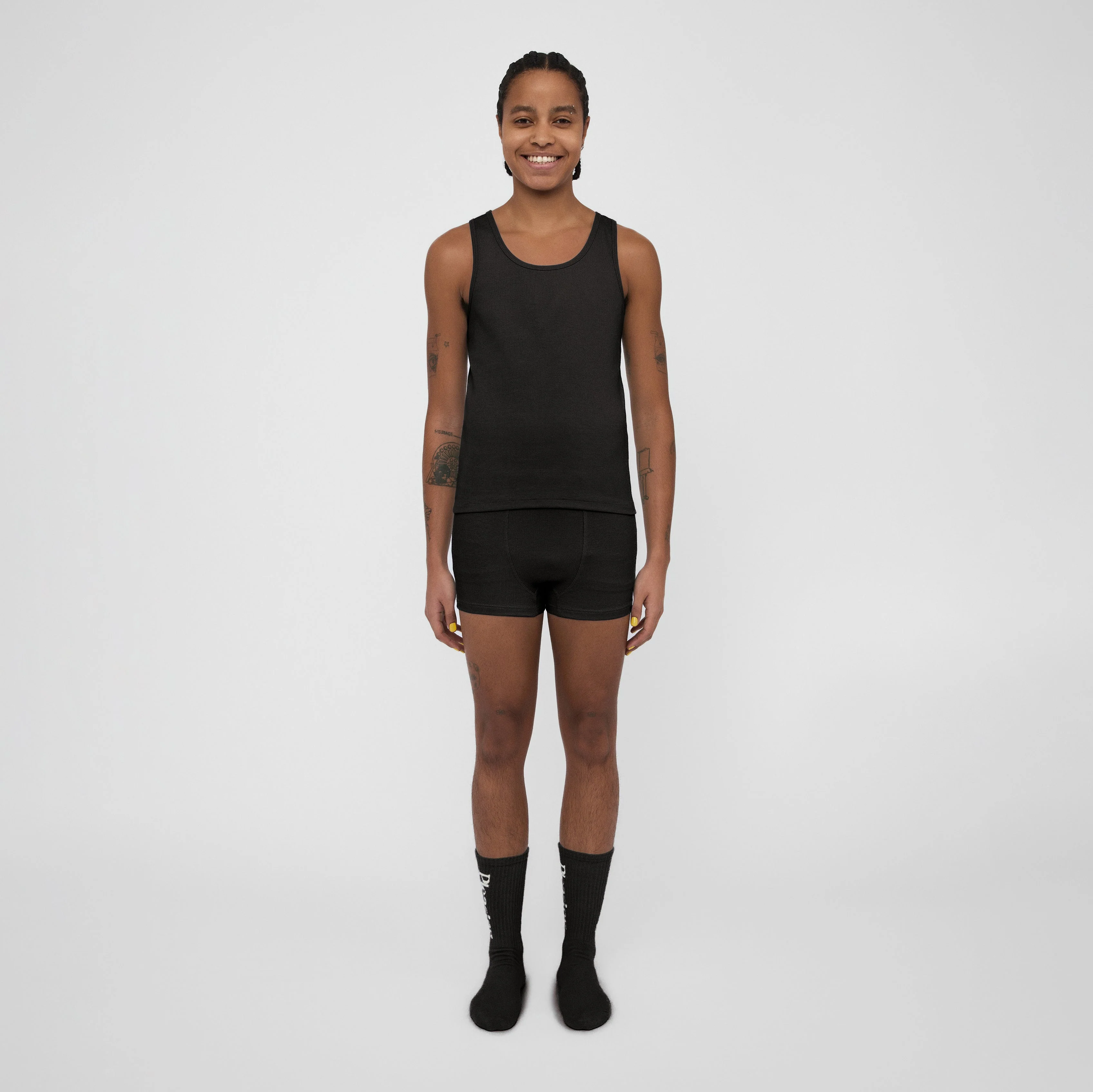 The Pleasing Ribbed Tank | Black - Image 22
