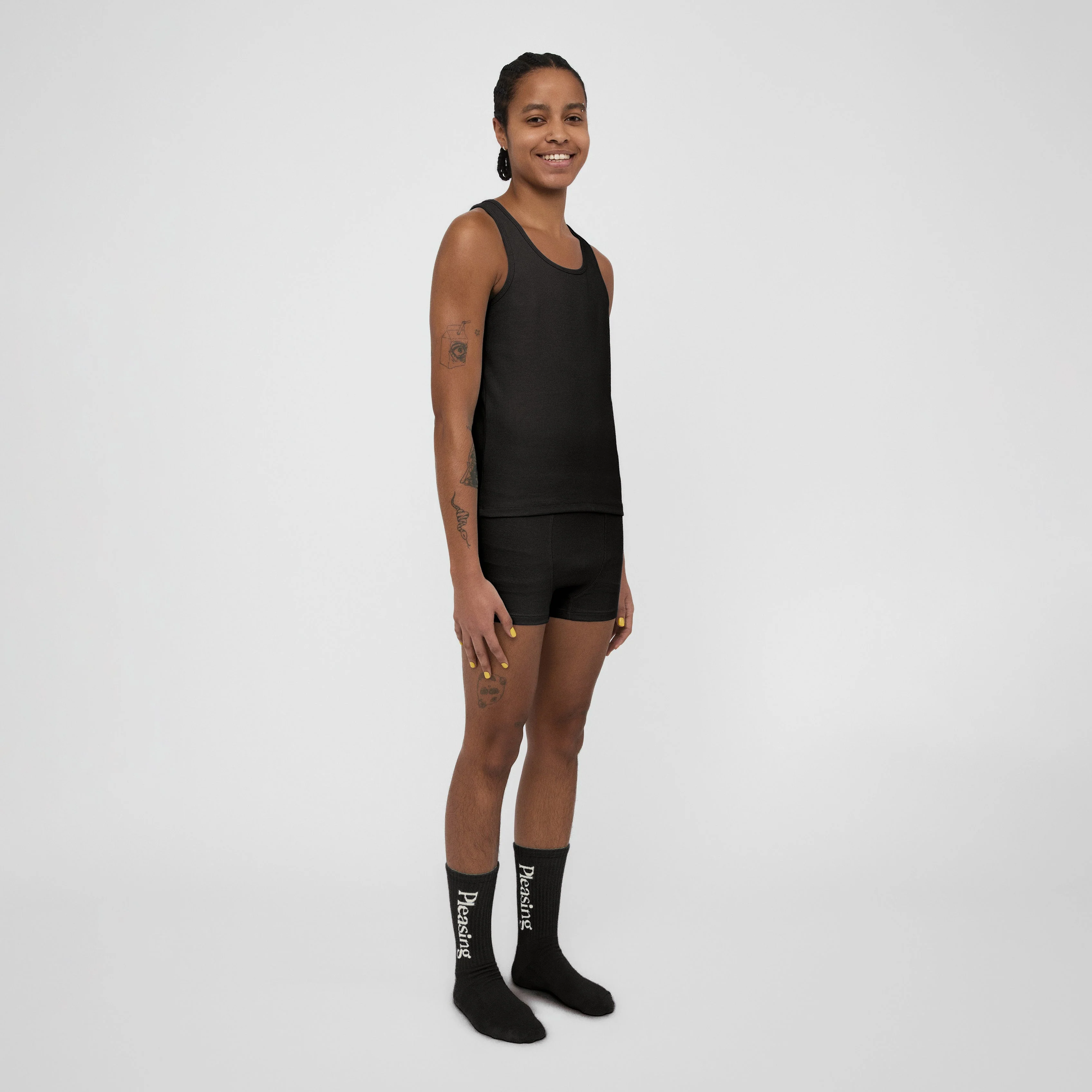 The Pleasing Ribbed Tank | Black - Image 23