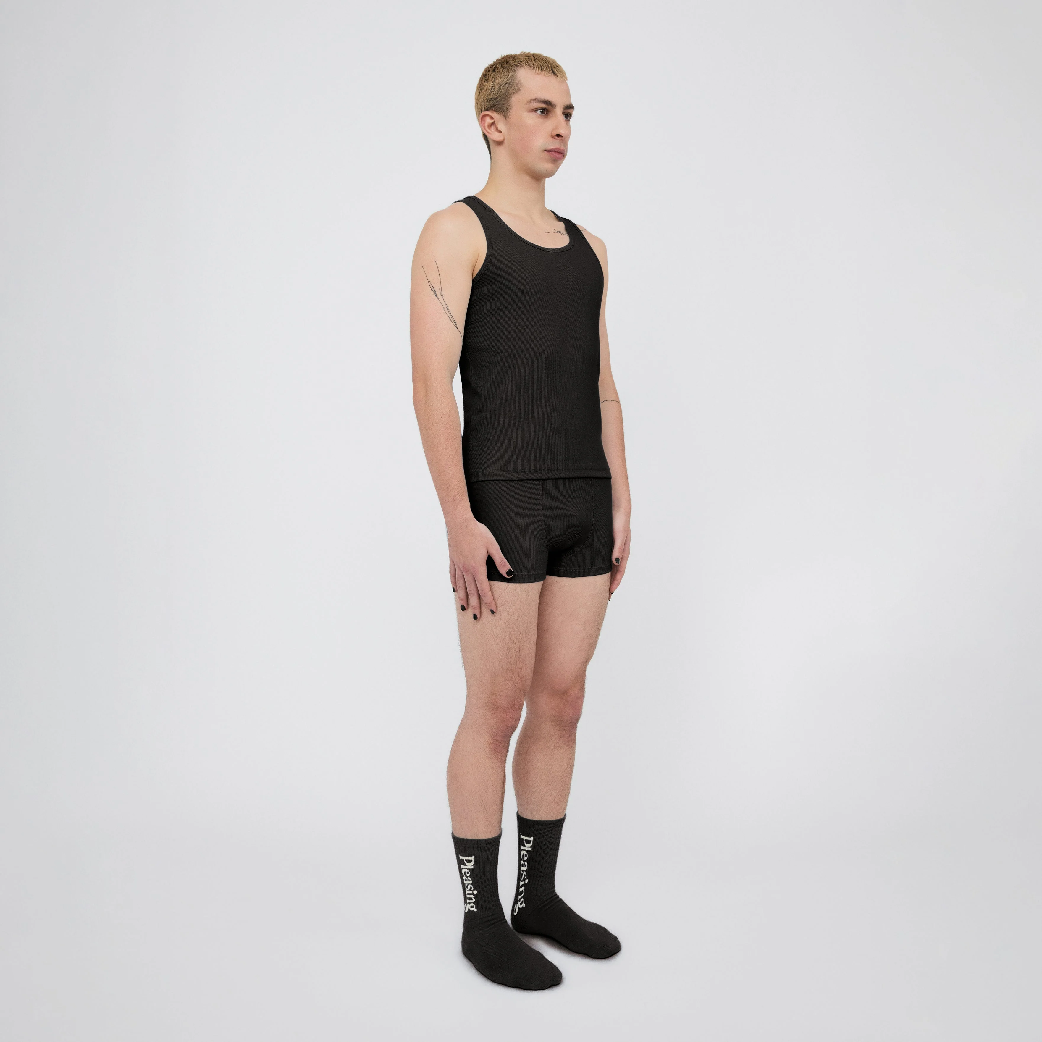 The Pleasing Ribbed Tank | Black - Image 26