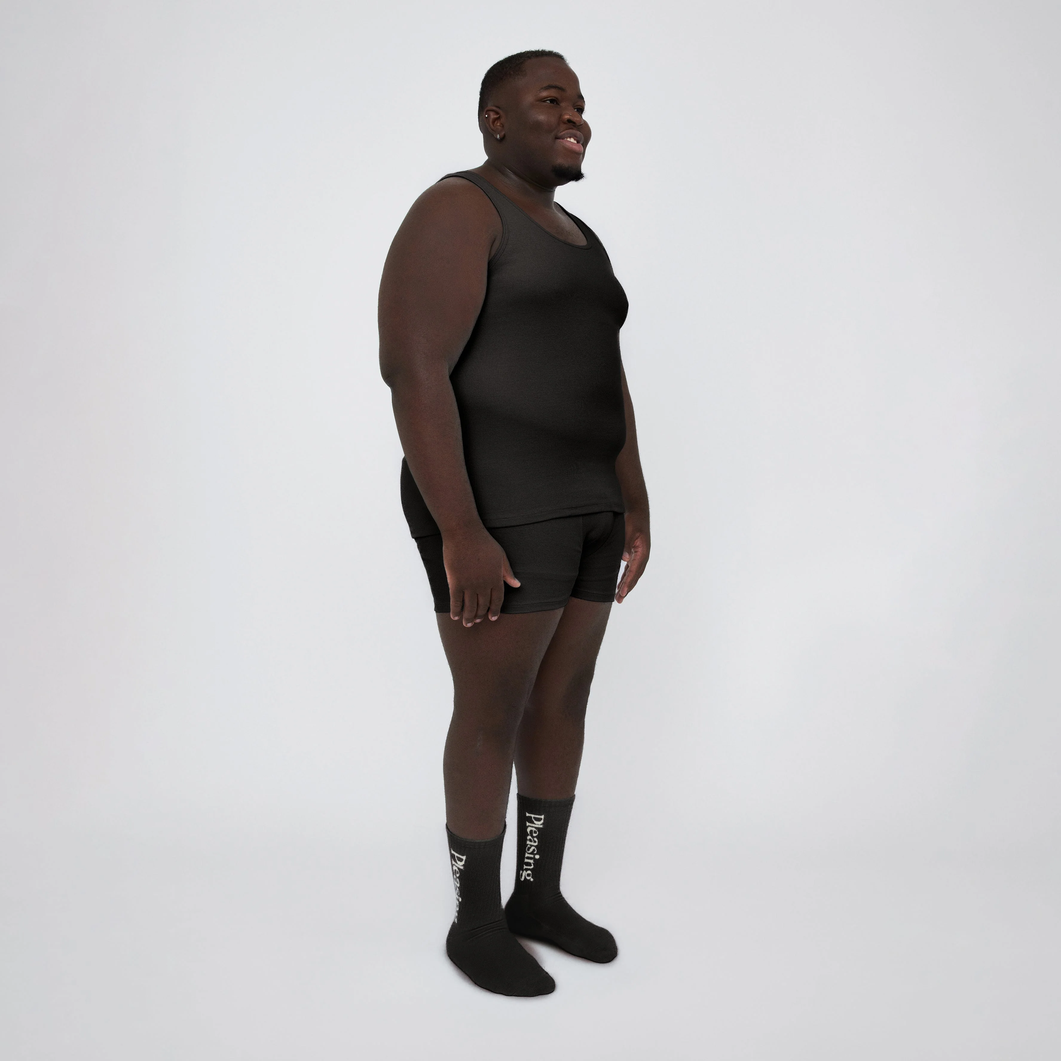 The Pleasing Ribbed Tank | Black - Image 36