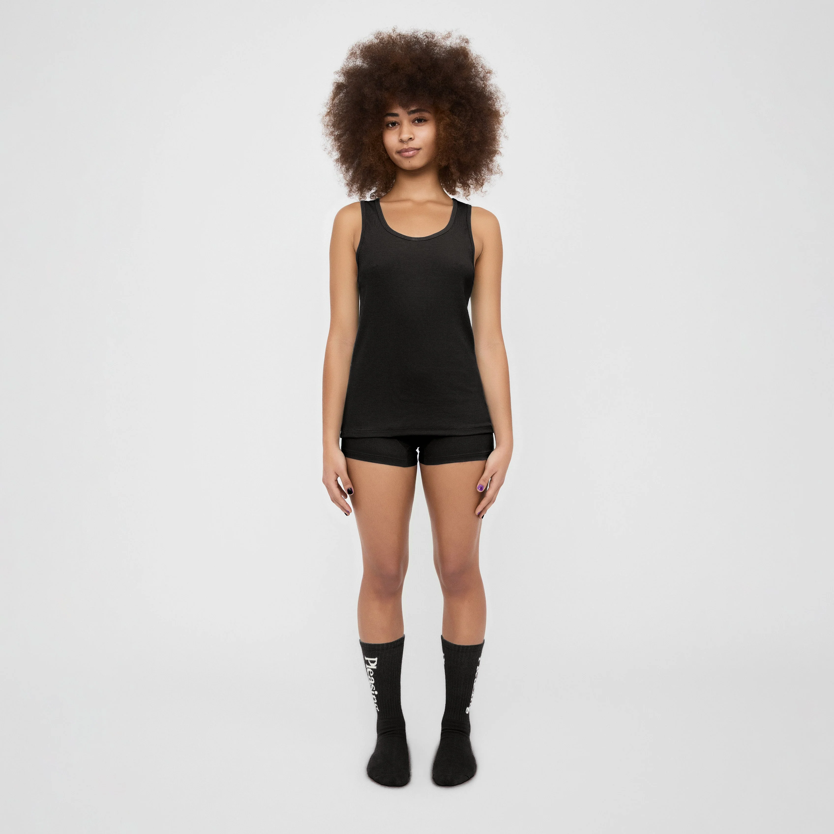 The Pleasing Ribbed Tank | Black - Image 6