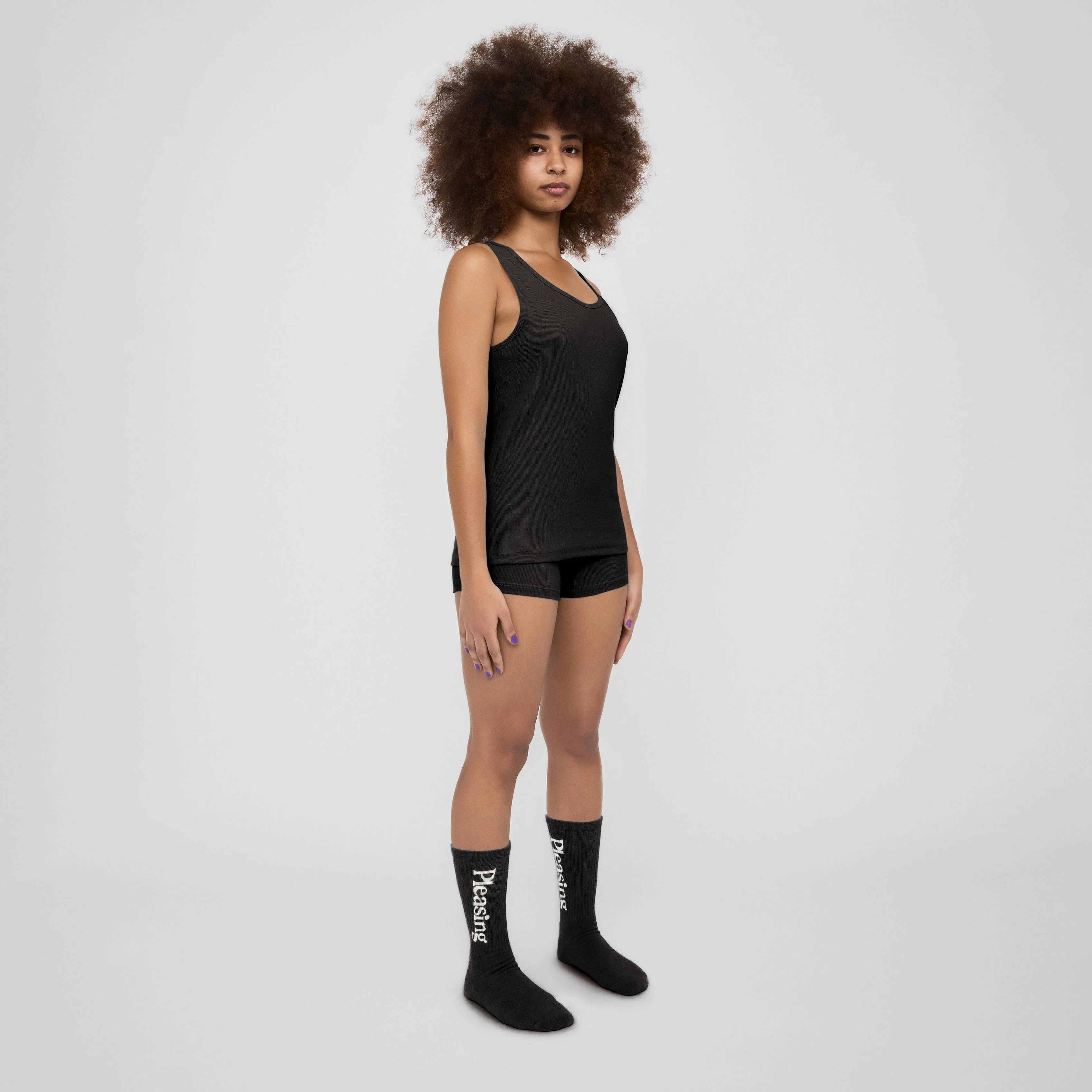 The Pleasing Ribbed Tank | Black - Image 7