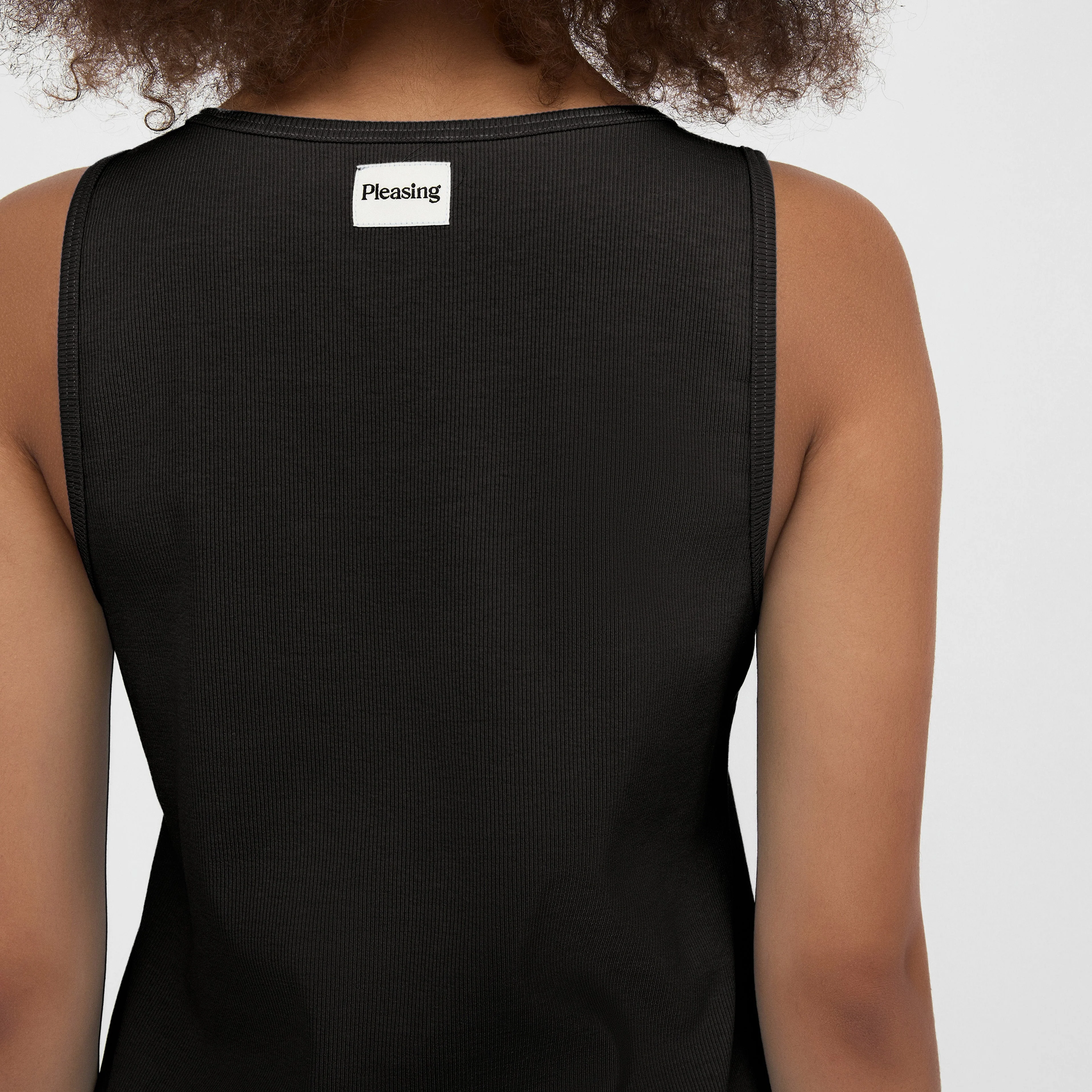 The Pleasing Ribbed Tank | Black - Image 8