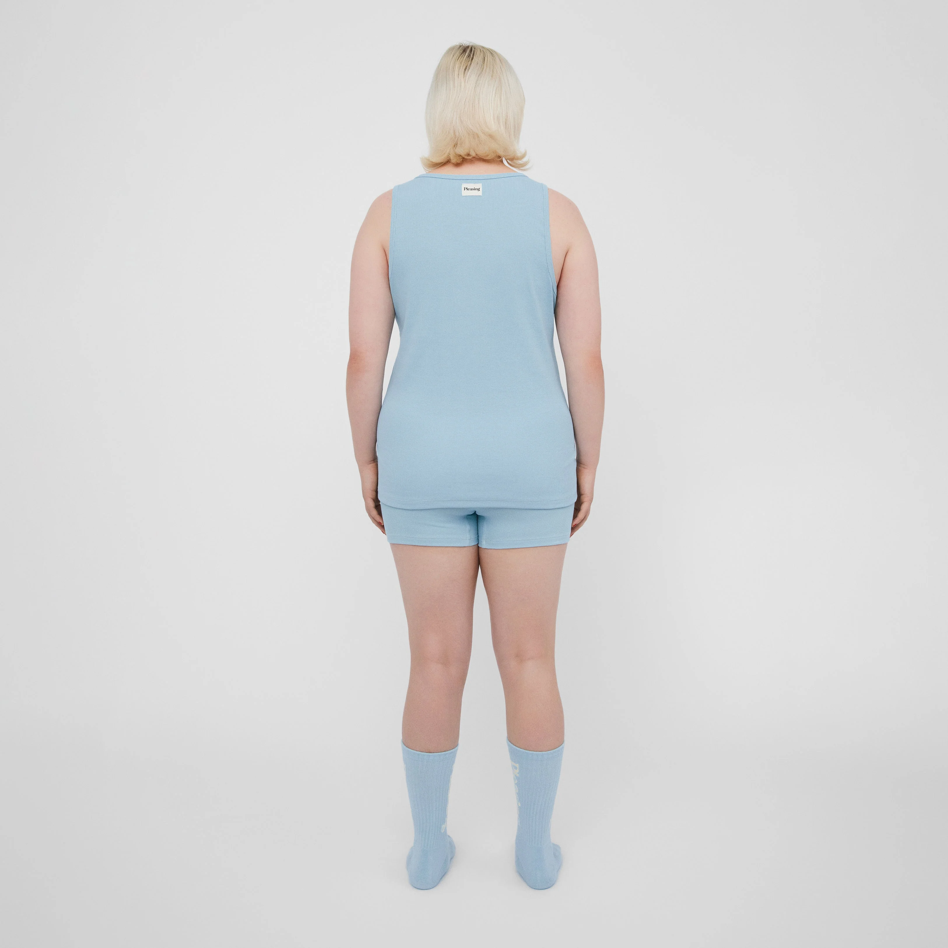 The Pleasing Ribbed Tank | Blue - Image 10