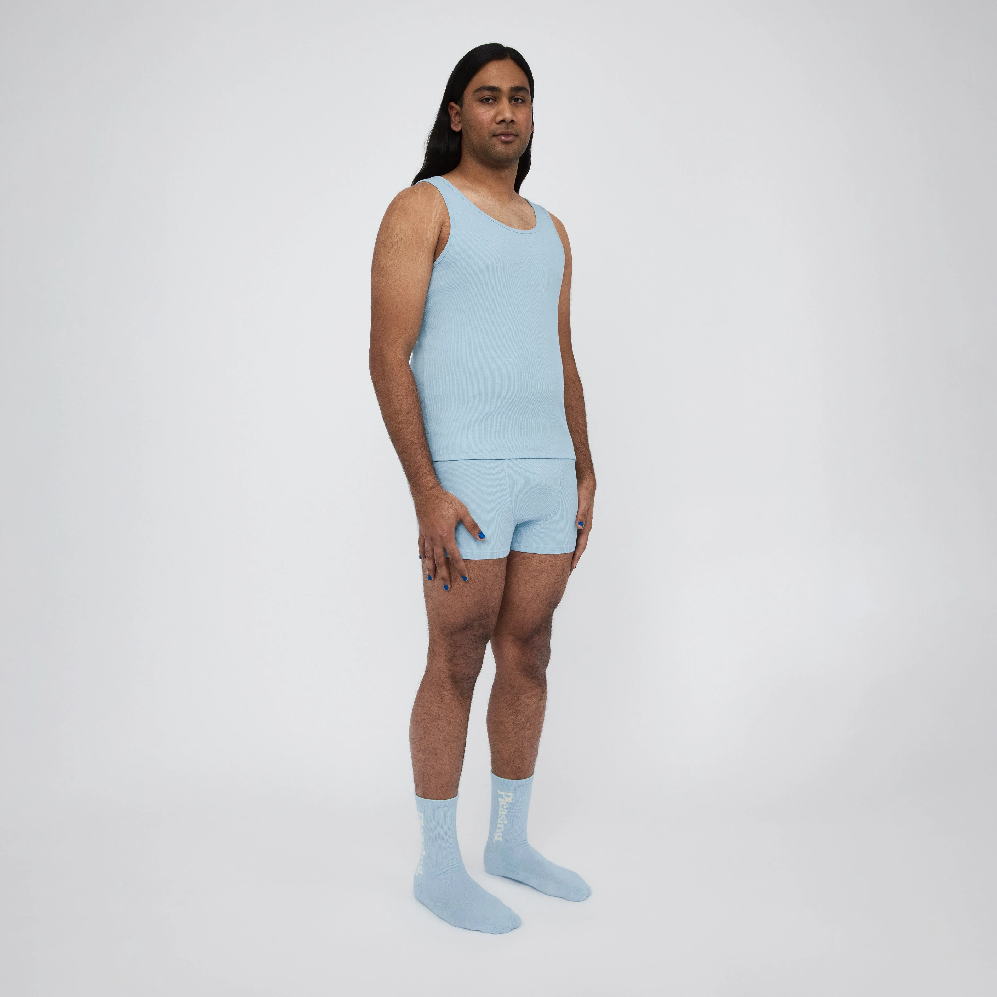 The Pleasing Ribbed Tank | Blue - Image 25