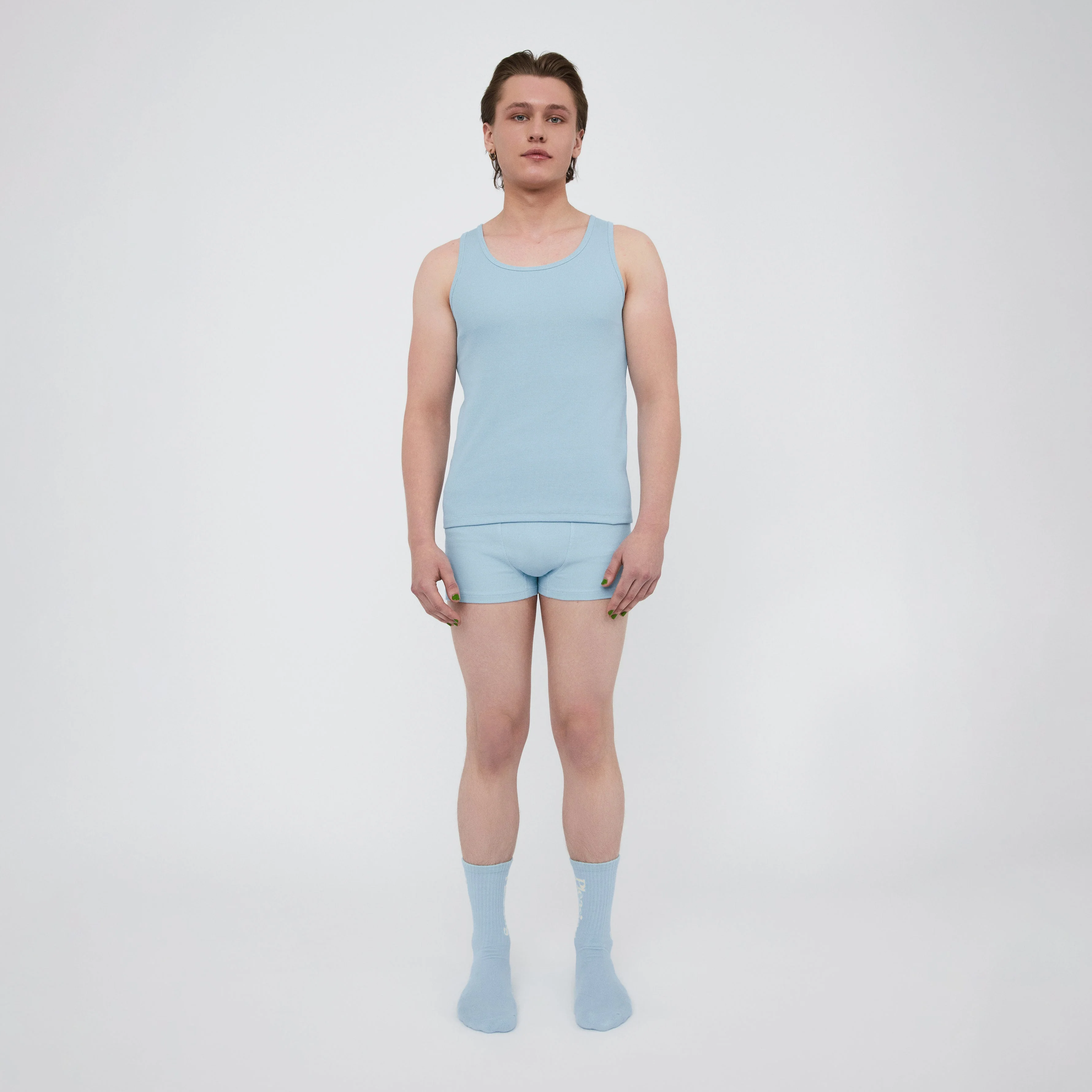 The Pleasing Ribbed Tank | Blue - Image 26