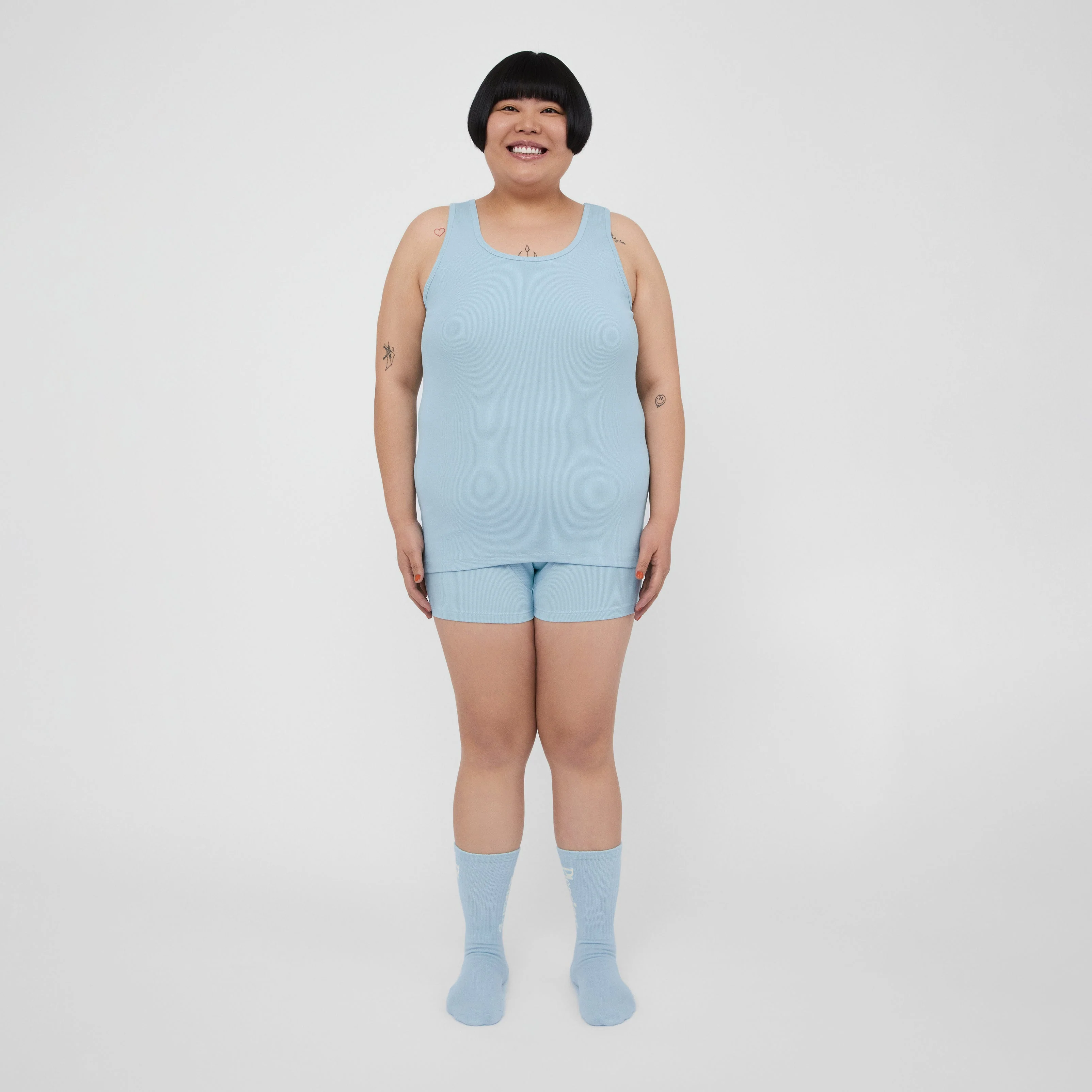 The Pleasing Ribbed Tank | Blue - Image 28