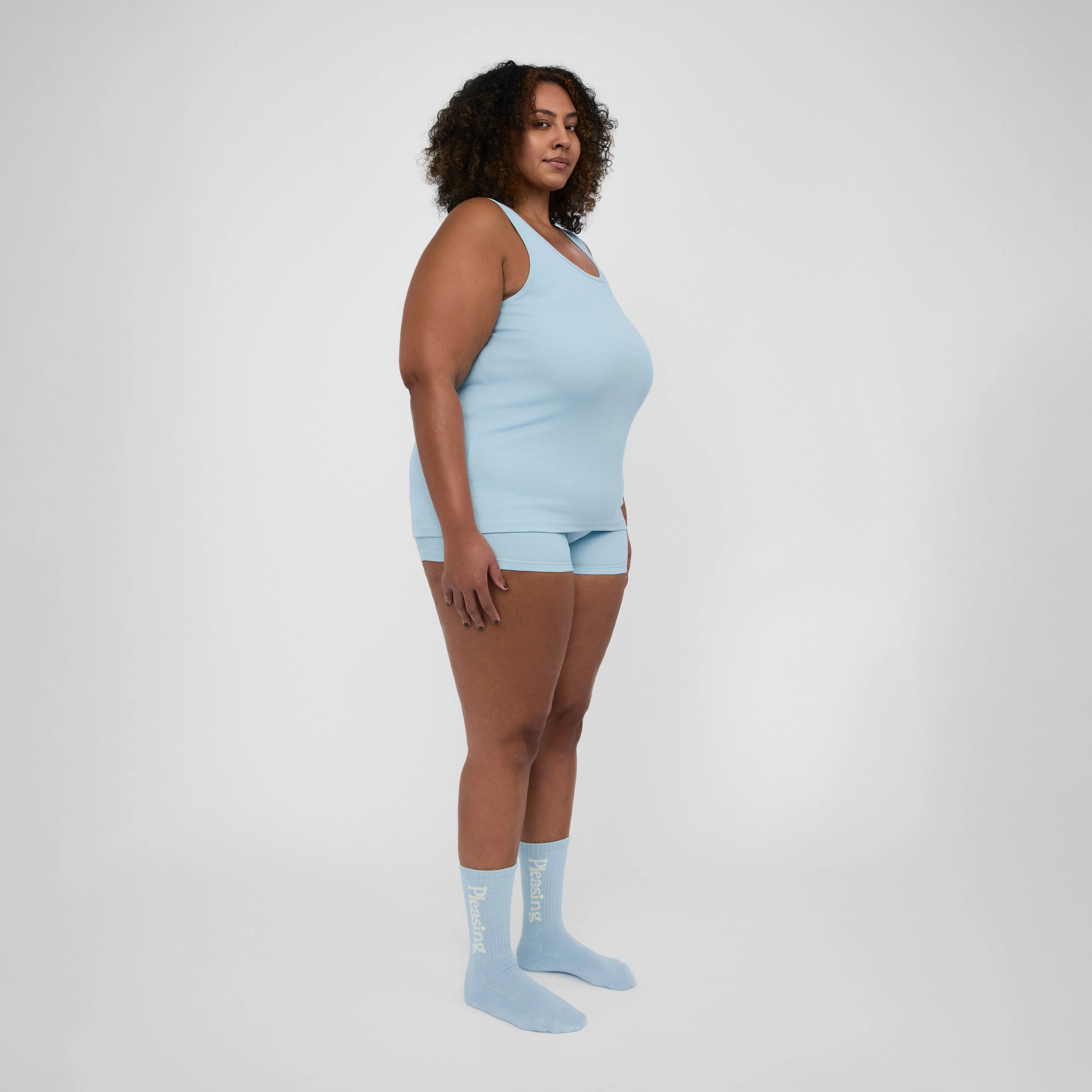 The Pleasing Ribbed Tank | Blue - Image 29