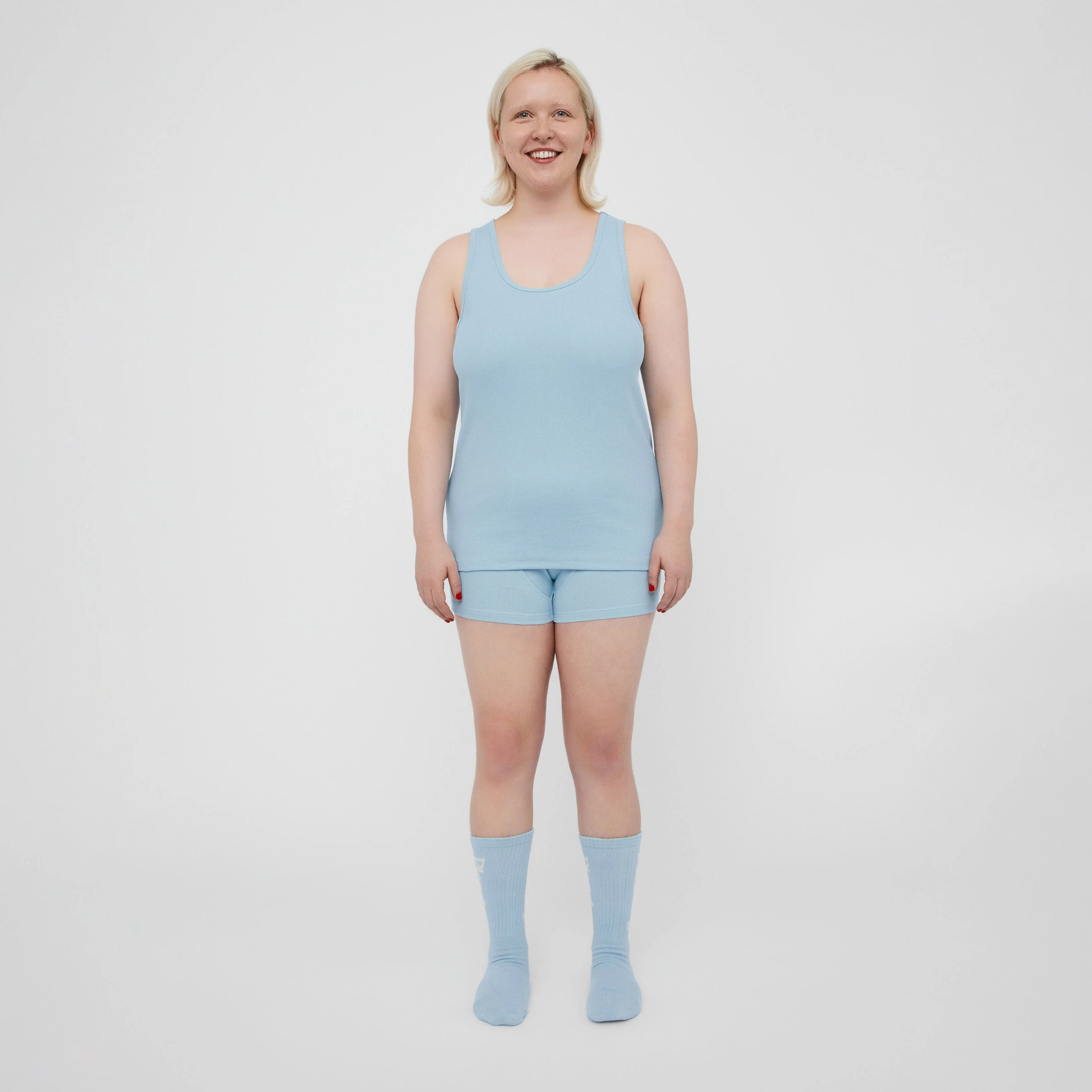 The Pleasing Ribbed Tank | Blue - Image 3