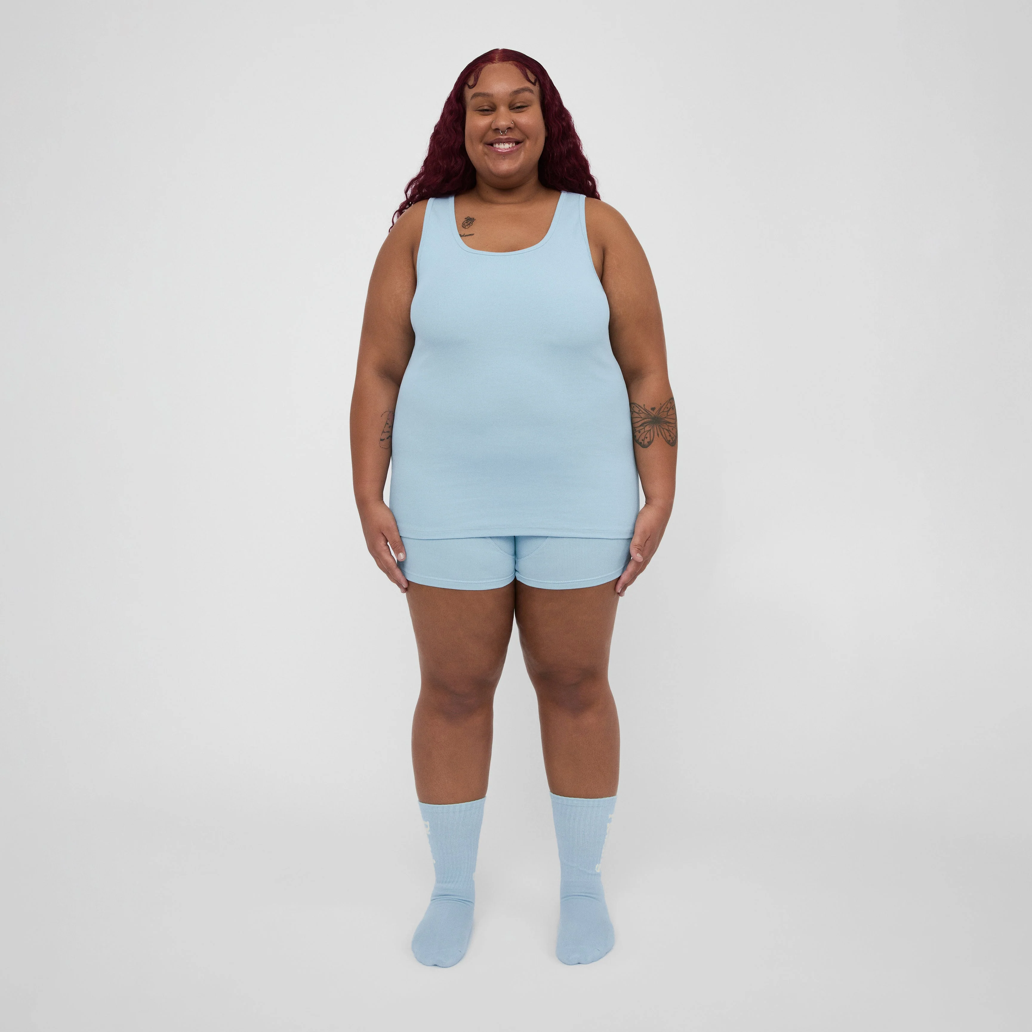 The Pleasing Ribbed Tank | Blue - Image 30