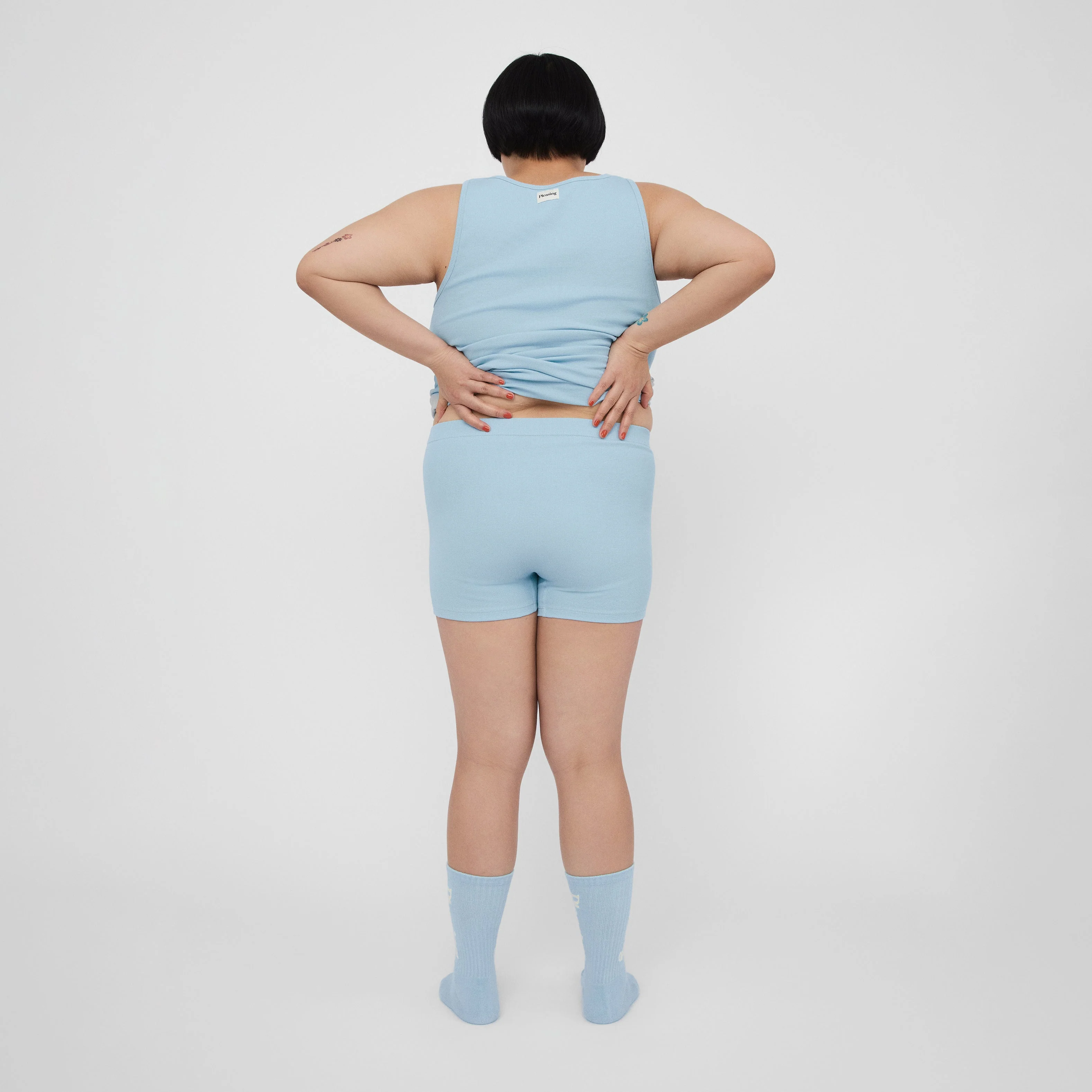 The Pleasing Ribbed Tank | Blue - Image 32