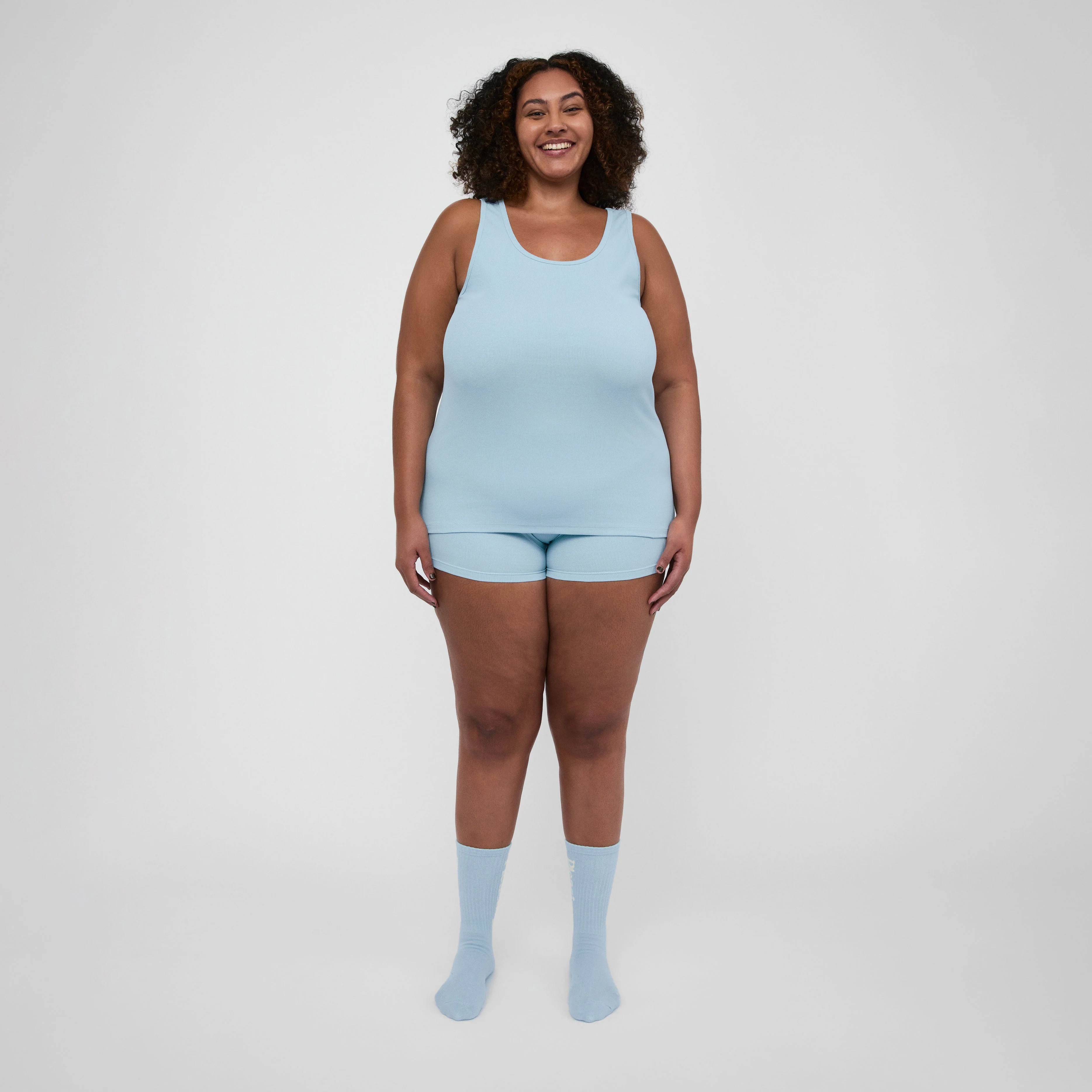 The Pleasing Ribbed Tank | Blue - Image 33
