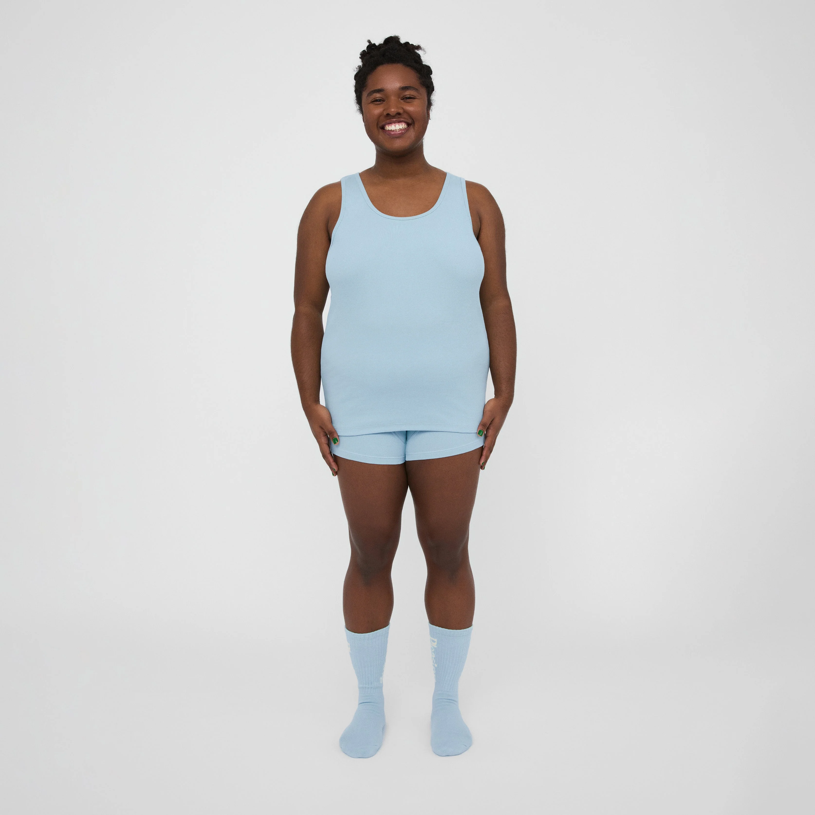 The Pleasing Ribbed Tank | Blue - Image 34