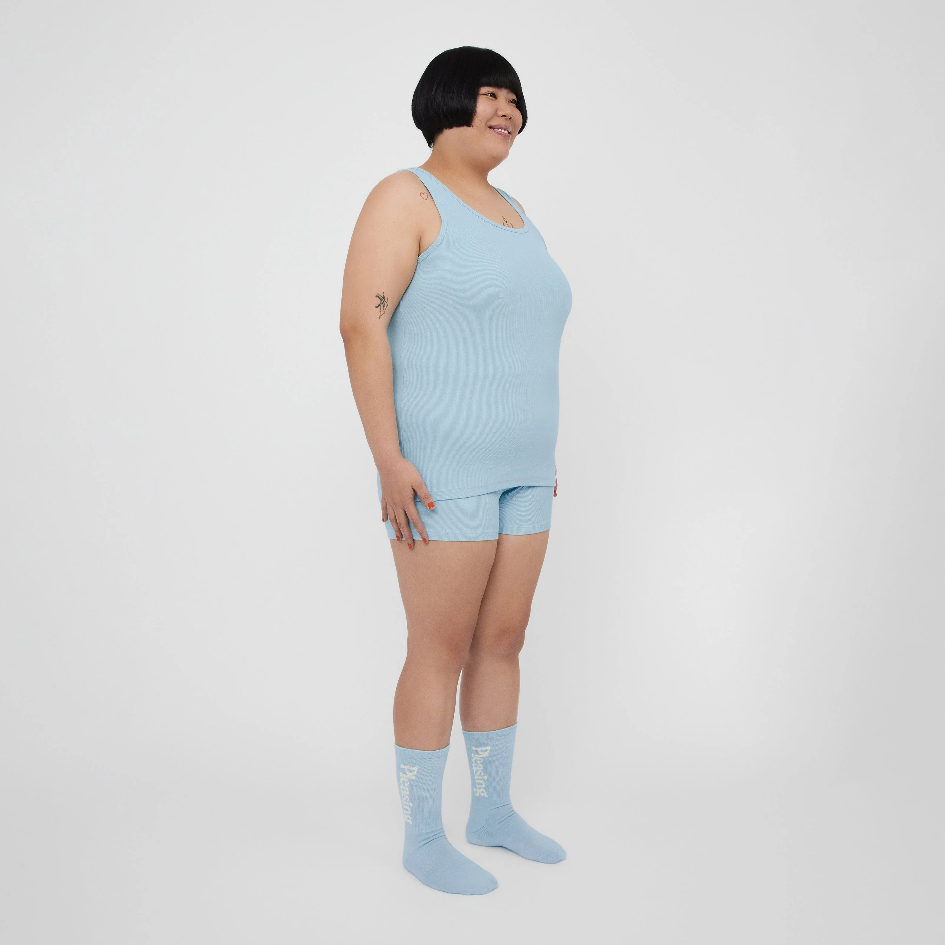 The Pleasing Ribbed Tank | Blue - Image 35