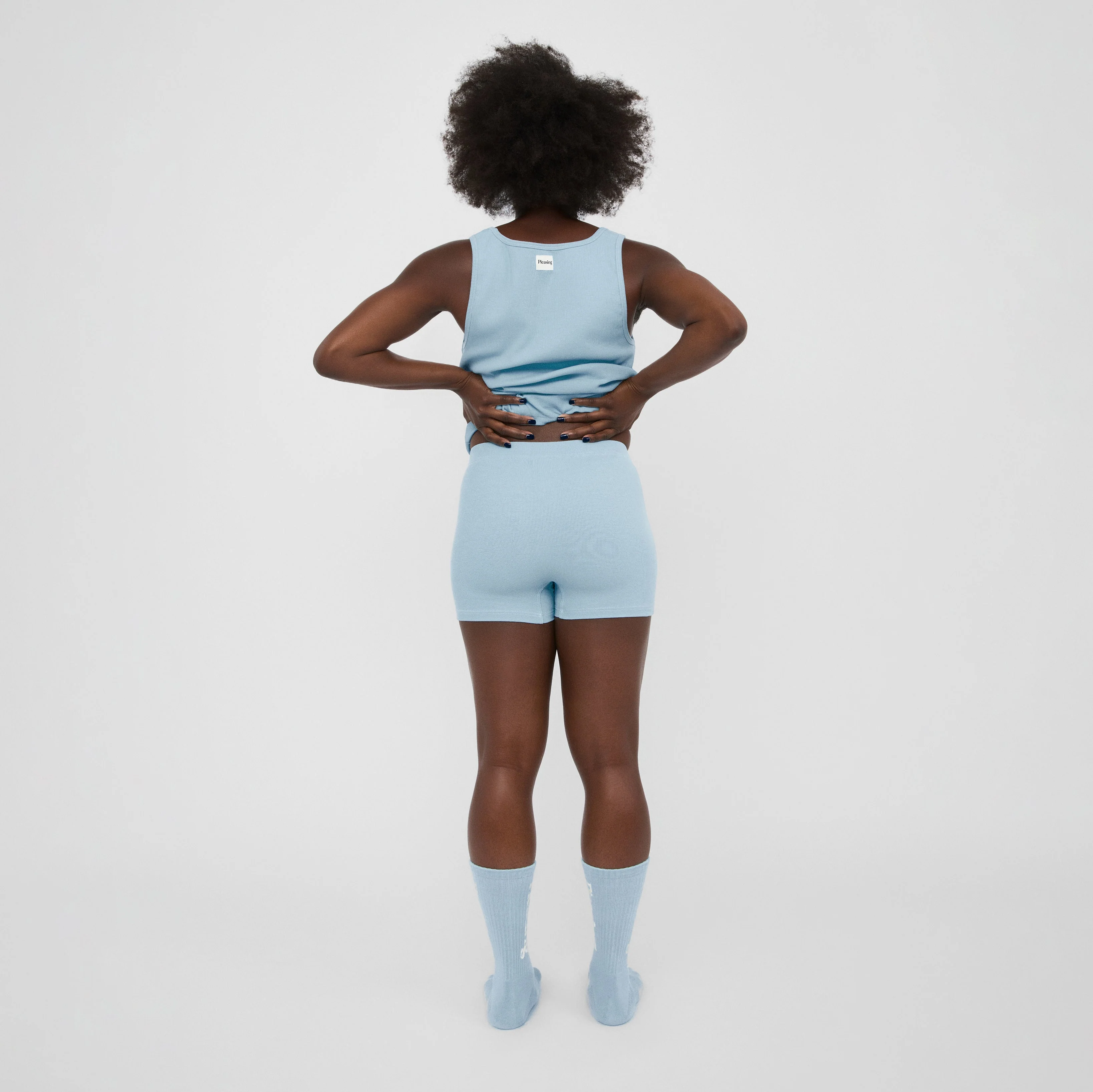 The Pleasing Ribbed Tank | Blue - Image 37